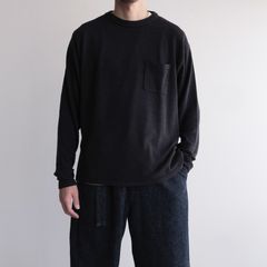 Silk Knit L/S Crew Neck -ニット-（Dark Navy / ダークネイビー）