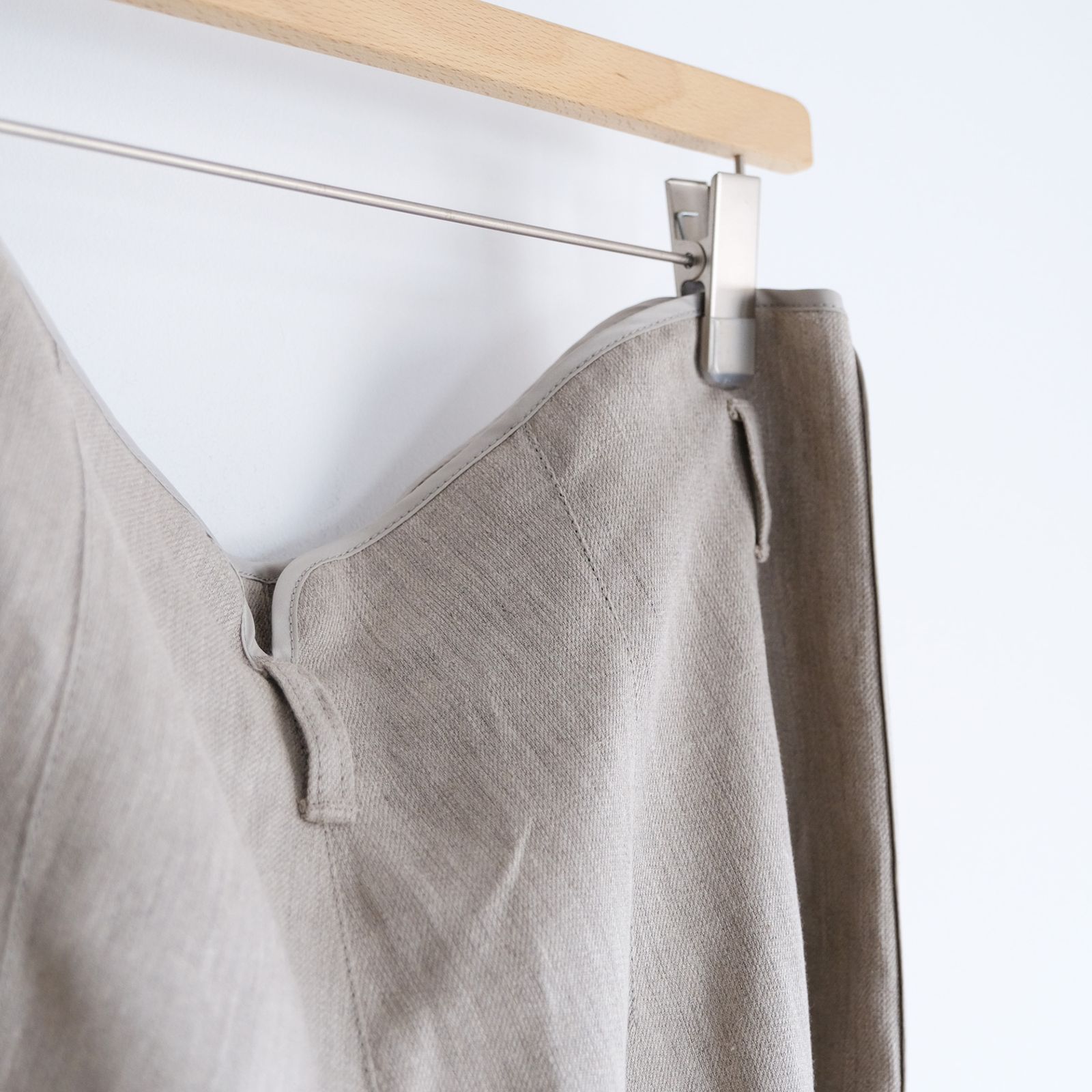 With Piping Linen Pants -パンツ-（Beige / ベージュ）