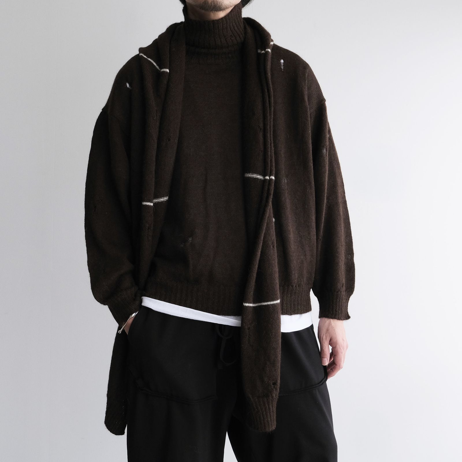 Hood Stole -ストール-（Brown / ブラウン）