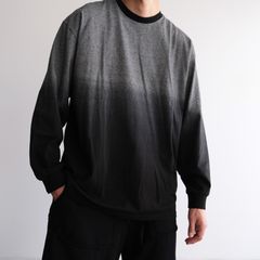 Gradient Border L/S Tee -Tシャツ-（Black / ブラック）