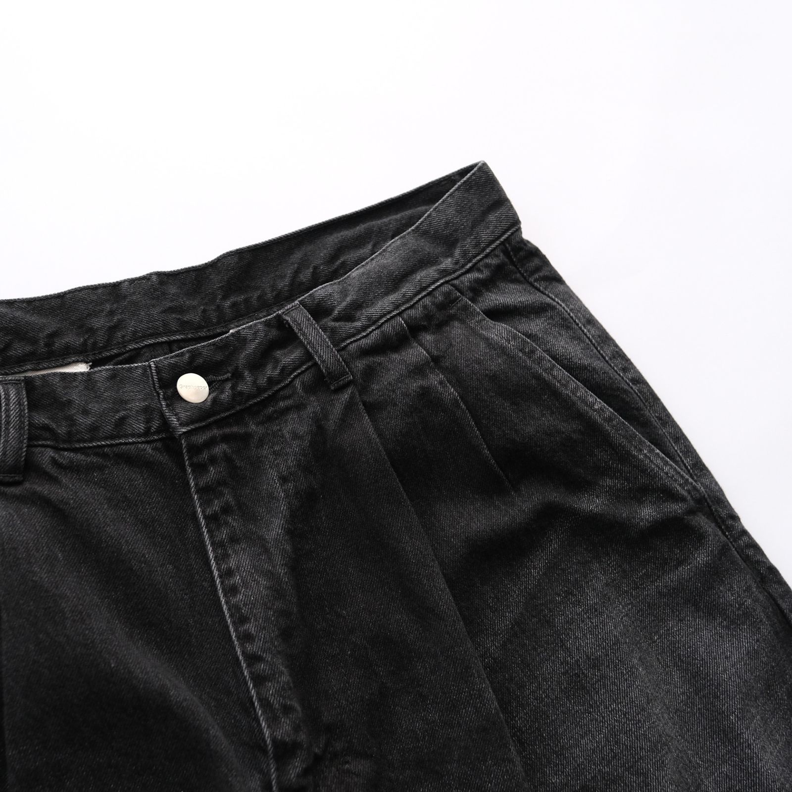 Graphpaper - Selvage Denim Two Tuck Pants -パンツ-（Black