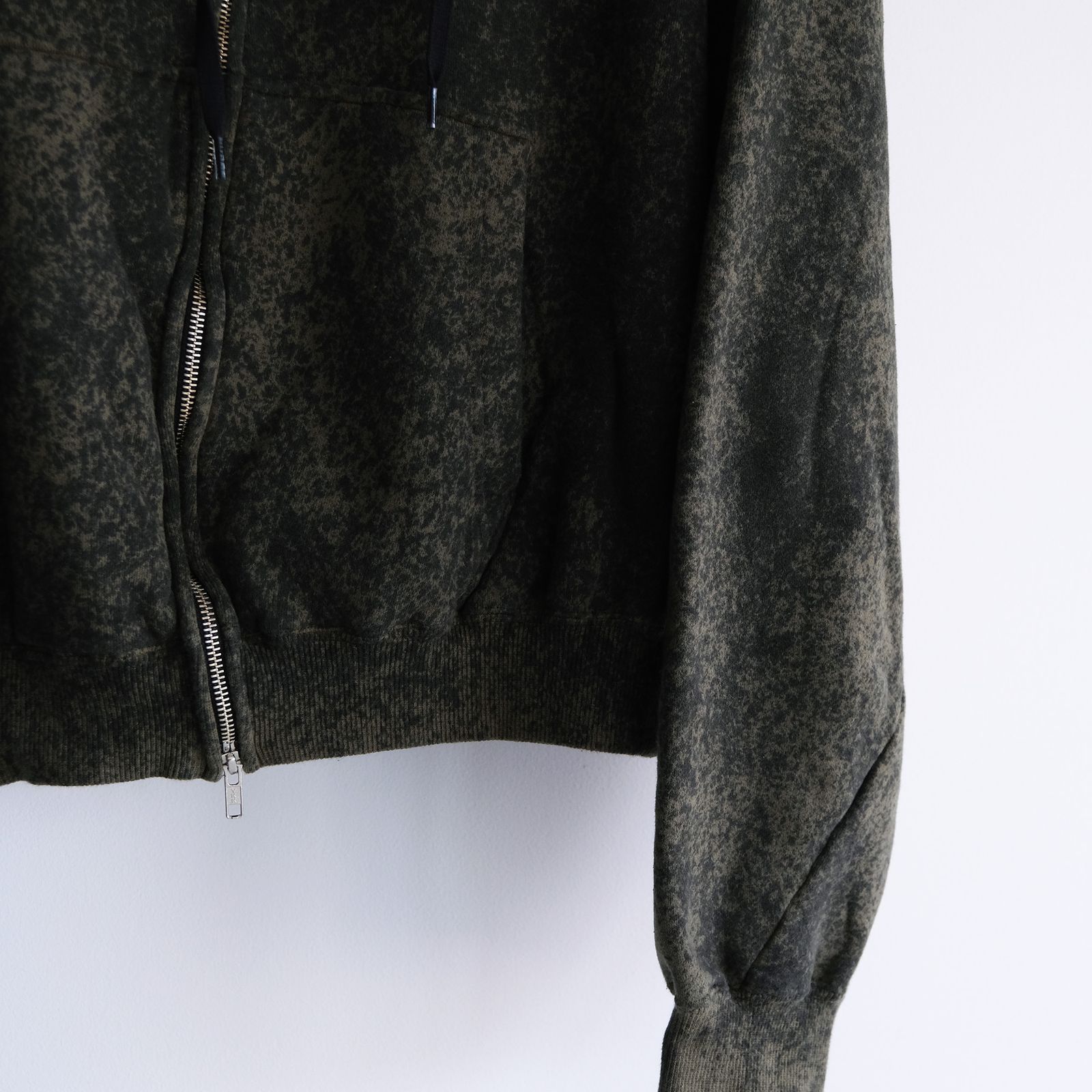 Hand Dye Twist Parka -パーカー-（Olive×Black / オリーブ×ブラック）