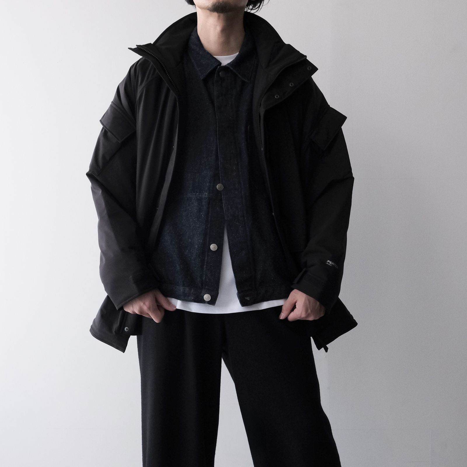 PERTEX SHIELD Insulated Military Parka -ジャケット-（Black / ブラック）GM263-30271
