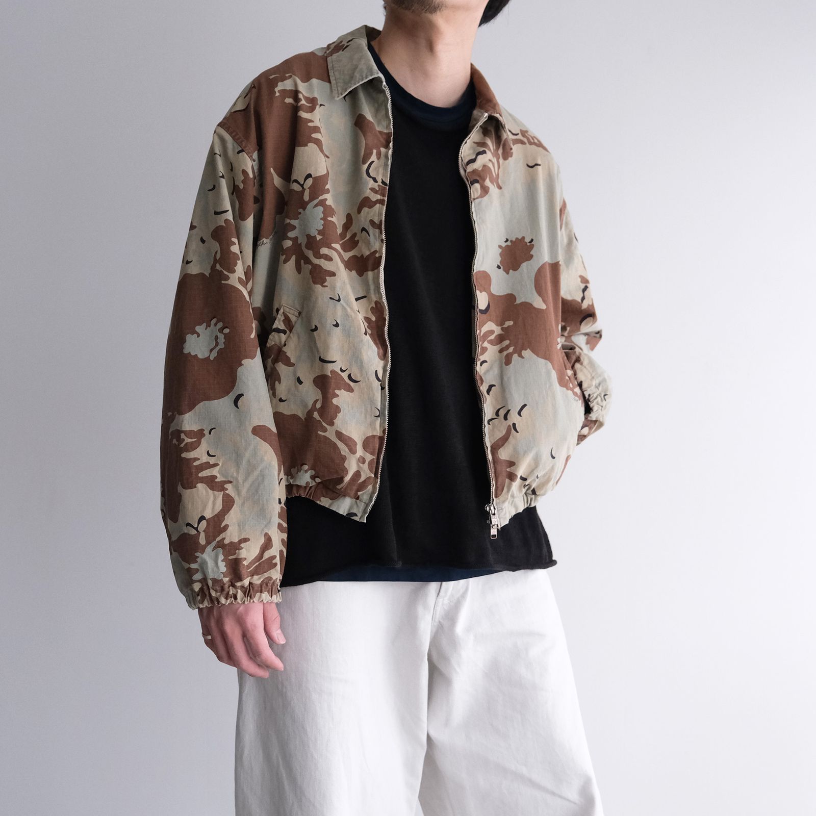 Camo Flower Blouson -ジャケット-（Beige / ベージュ）