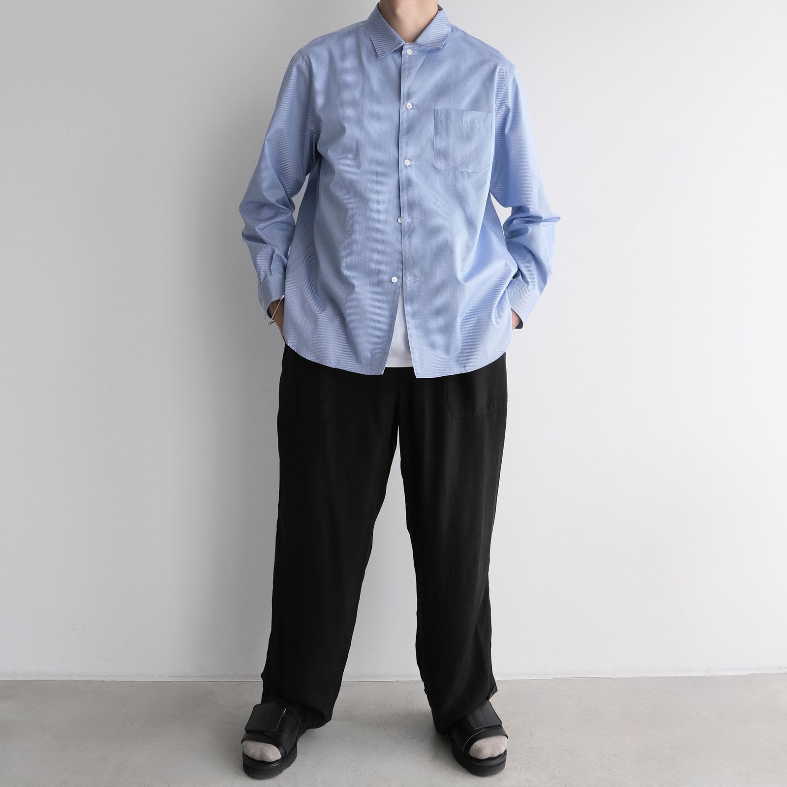 L/S Dress Shirts -シャツ-（Blue / ブルー）