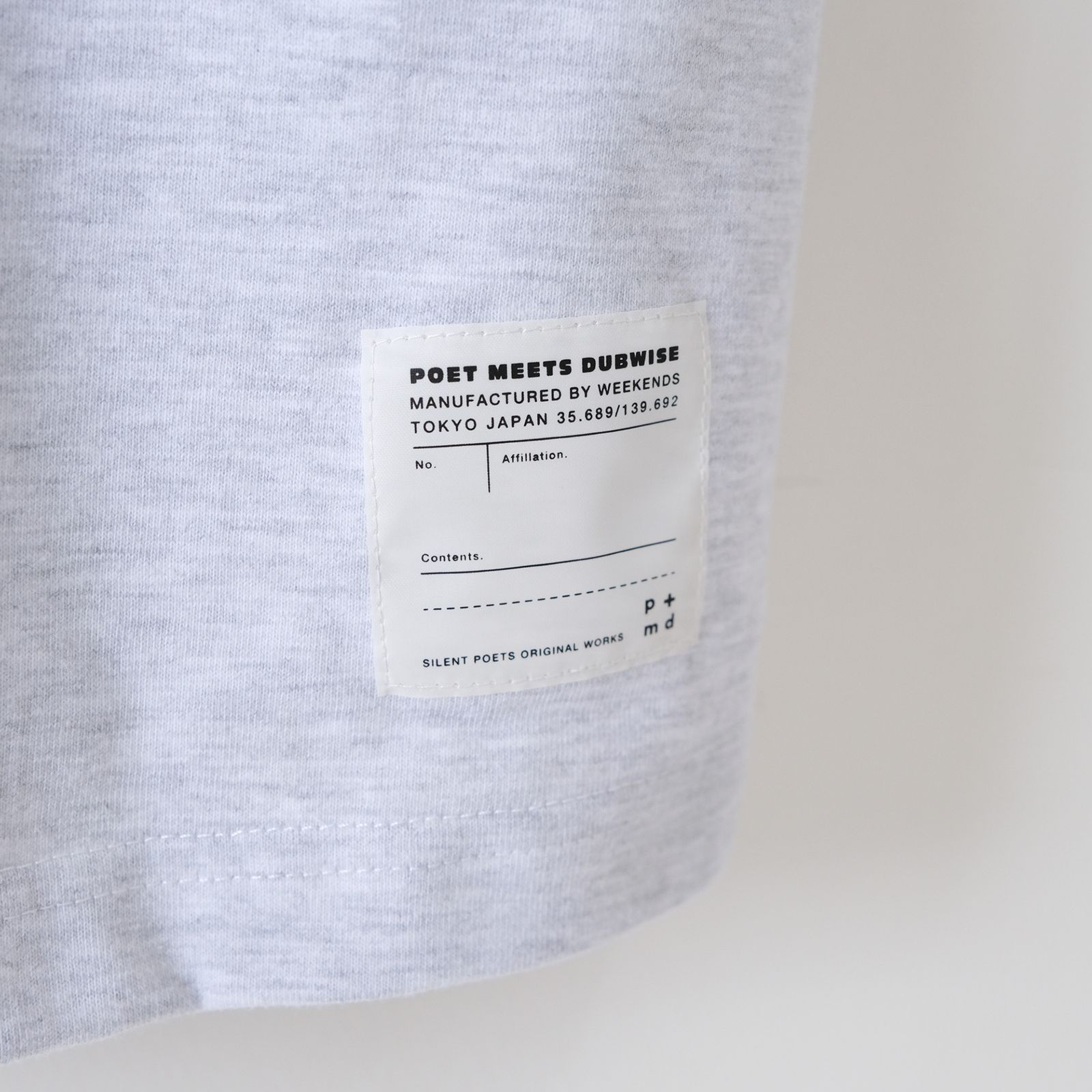 PMD+"Calm Down T-Shirt" -Tシャツ-（A.Gray / A.グレー）