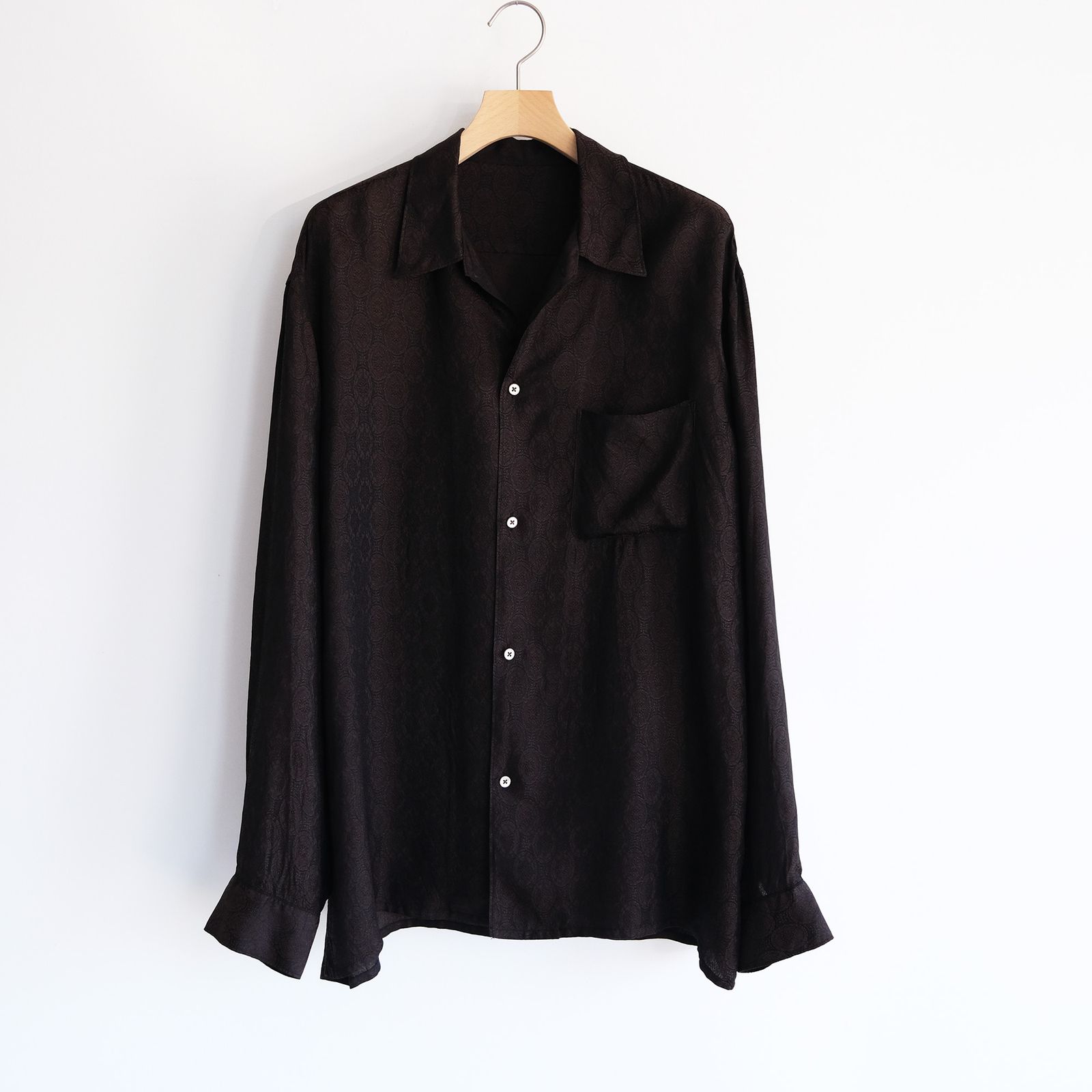 売り切り‼️定価26,400円 URU TOKYO ウル コットン シルク シャツ 定価26,400円 URU TOKYO ウル 18ss コットン シルク シャツ