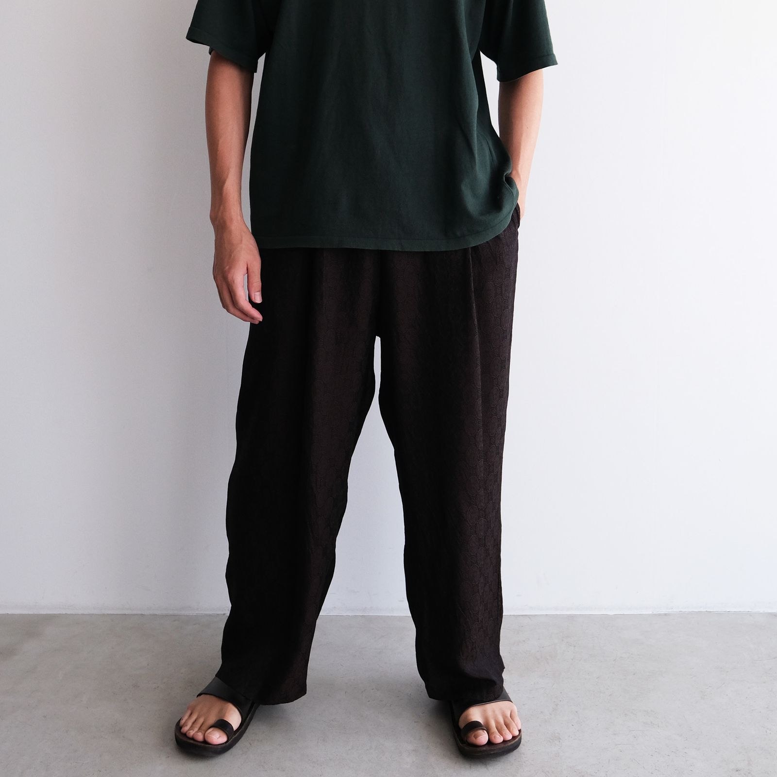 Cupra - 1 Tuck Pants -パンツ-（Brown / ブラウン）