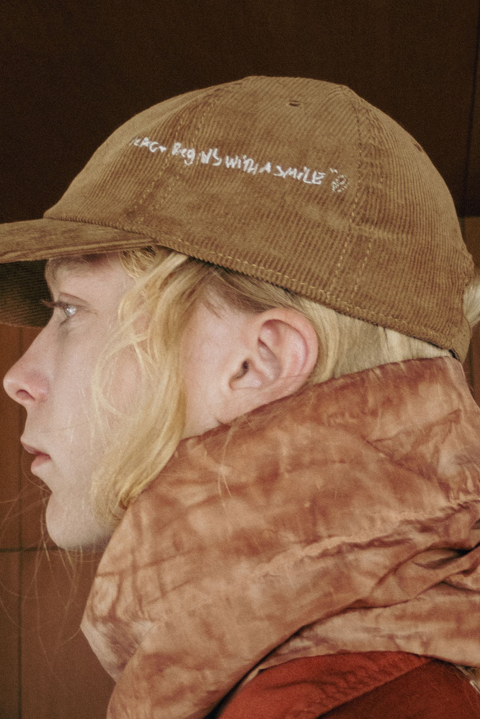 Embroidered Cap -キャップ-（Beige / ベージュ）