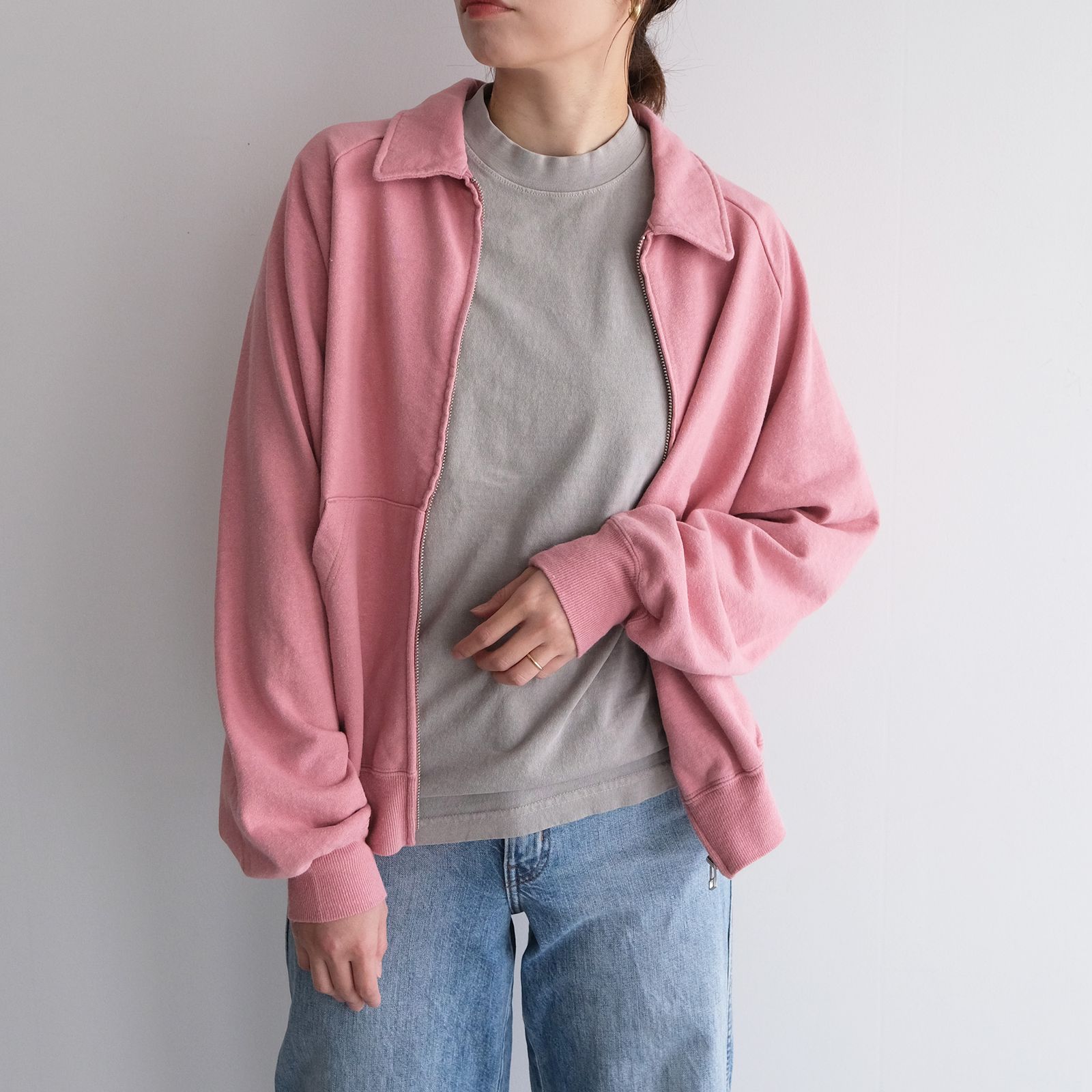 Phatee Hemp Zip Up Sweat -スウェット-（Pink / ピンク）