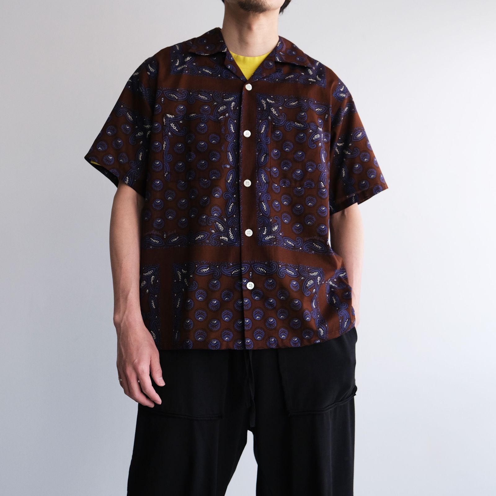 Paisley Summer Shirt -シャツ-（Brown / ブラウン）