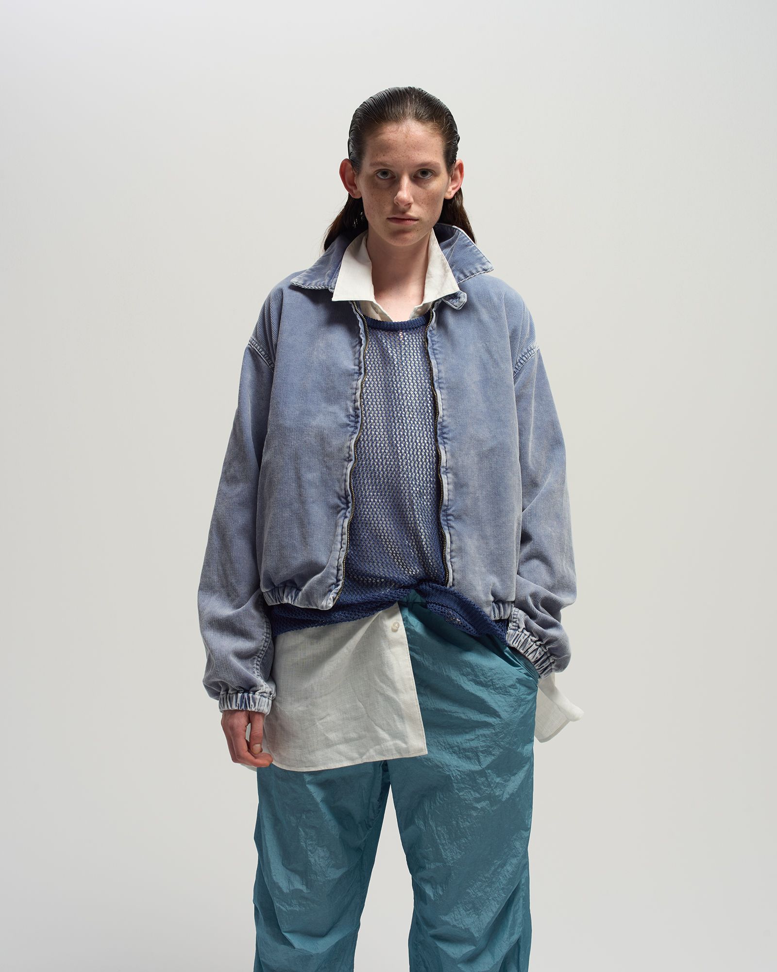URU - Cotton Polyester Corduroy - Zip Up Blouson -ブルゾン