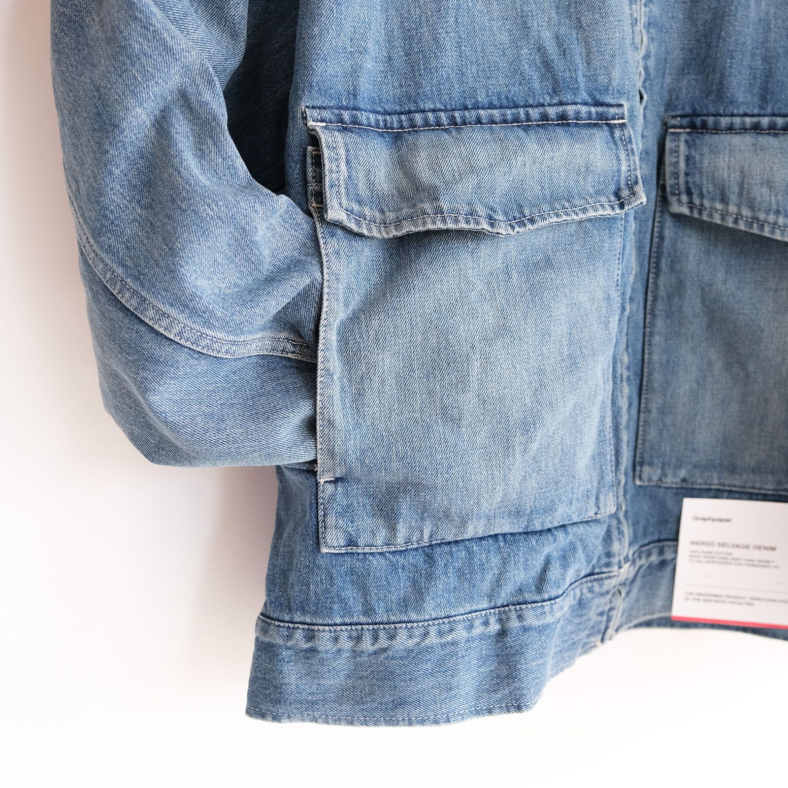 Selvage Denim Zip Jacket -デニムジャケット-（Indigo Light Fade / インディゴライトフェイド）