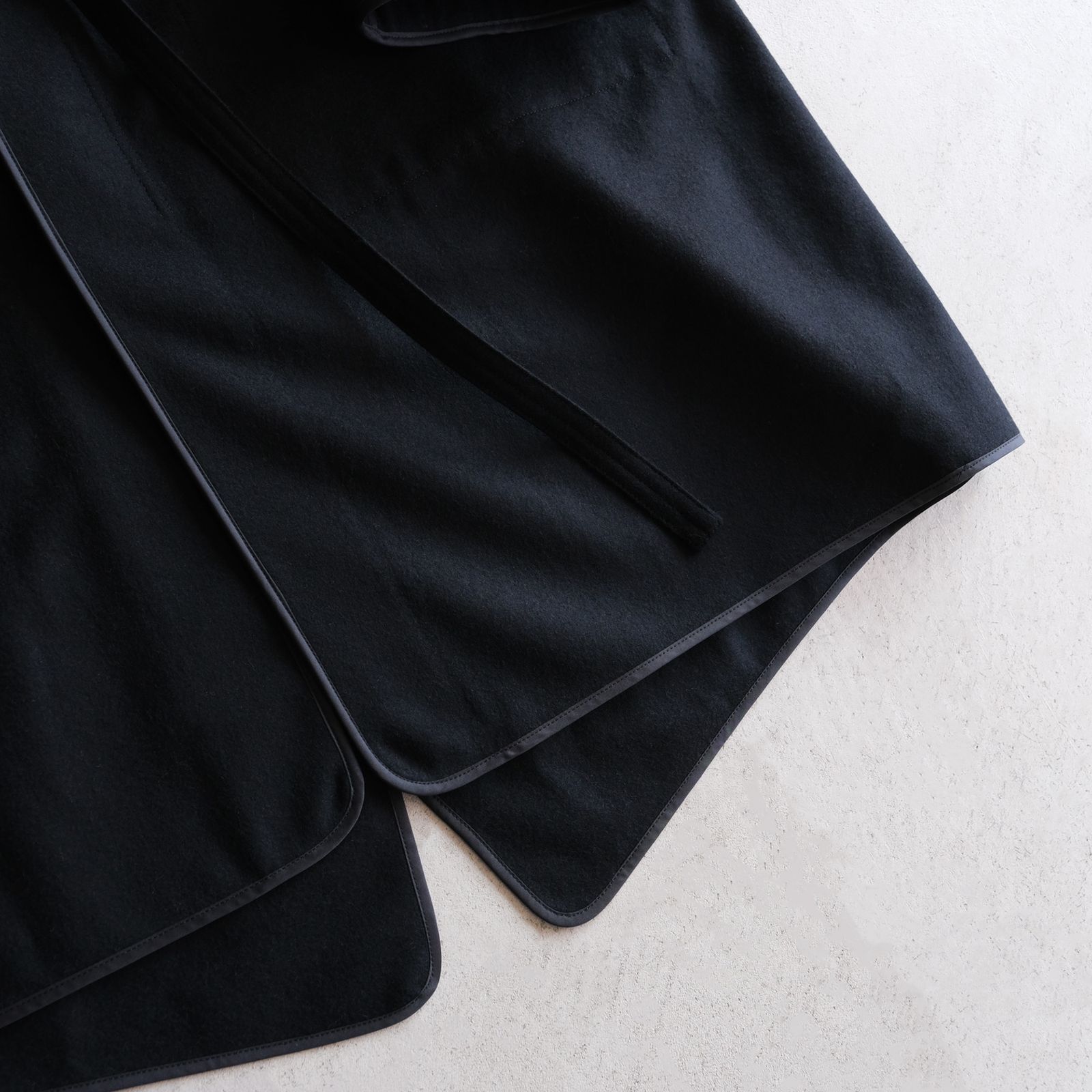 With Piping ：M65 Hoodie Coat -コート-（Black / ブラック）