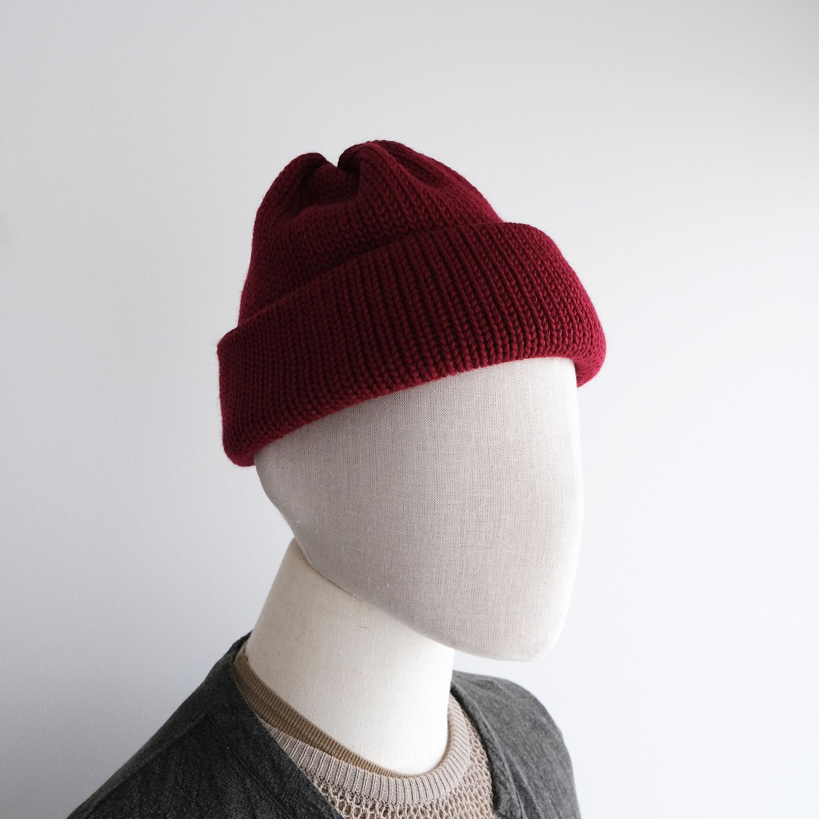 Wool Standard Knit -ニットキャップ-（Wine / ワイン）