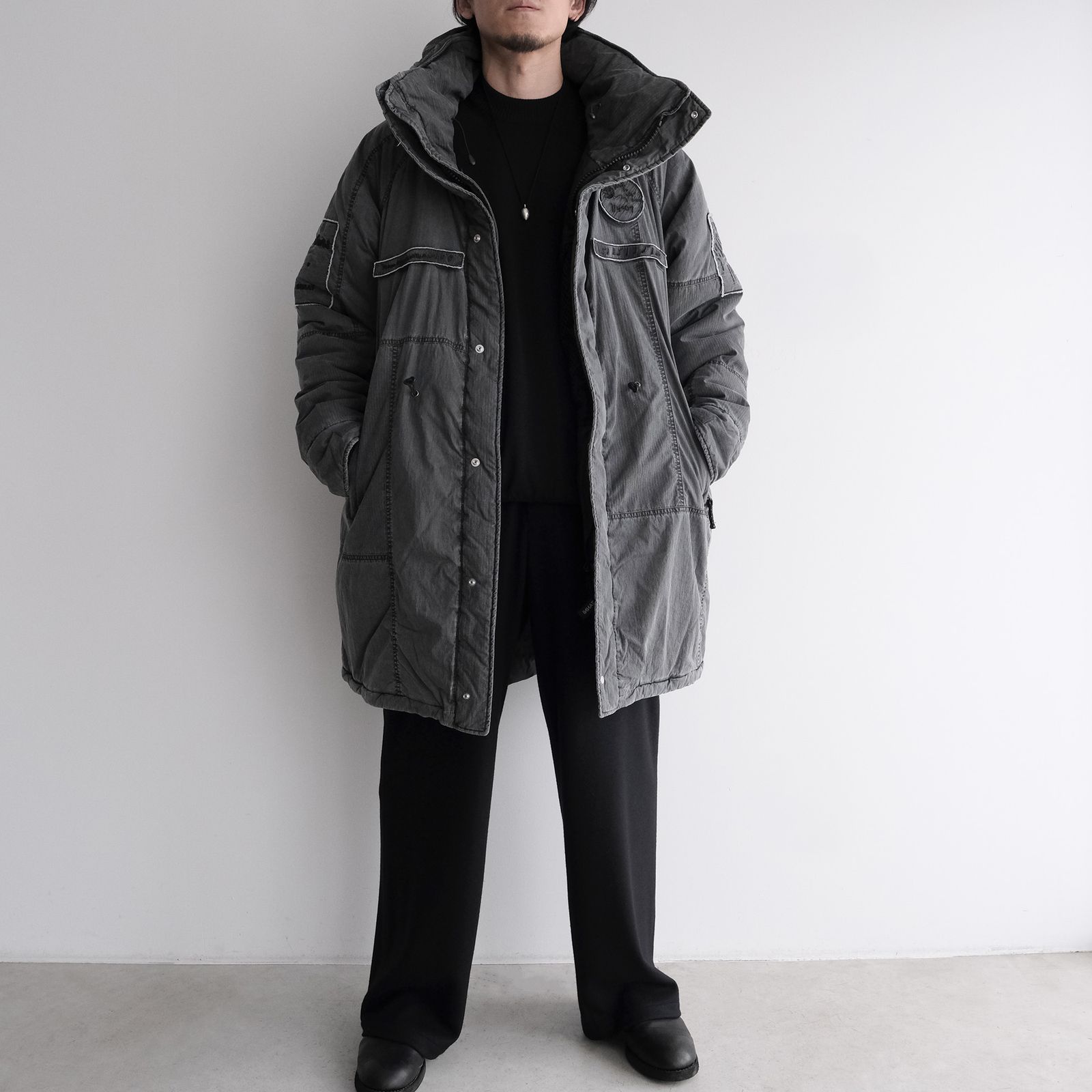 Padded Tactical Field Coat（INNAT×WILD THINGS）-コート-（Black / ブラック）