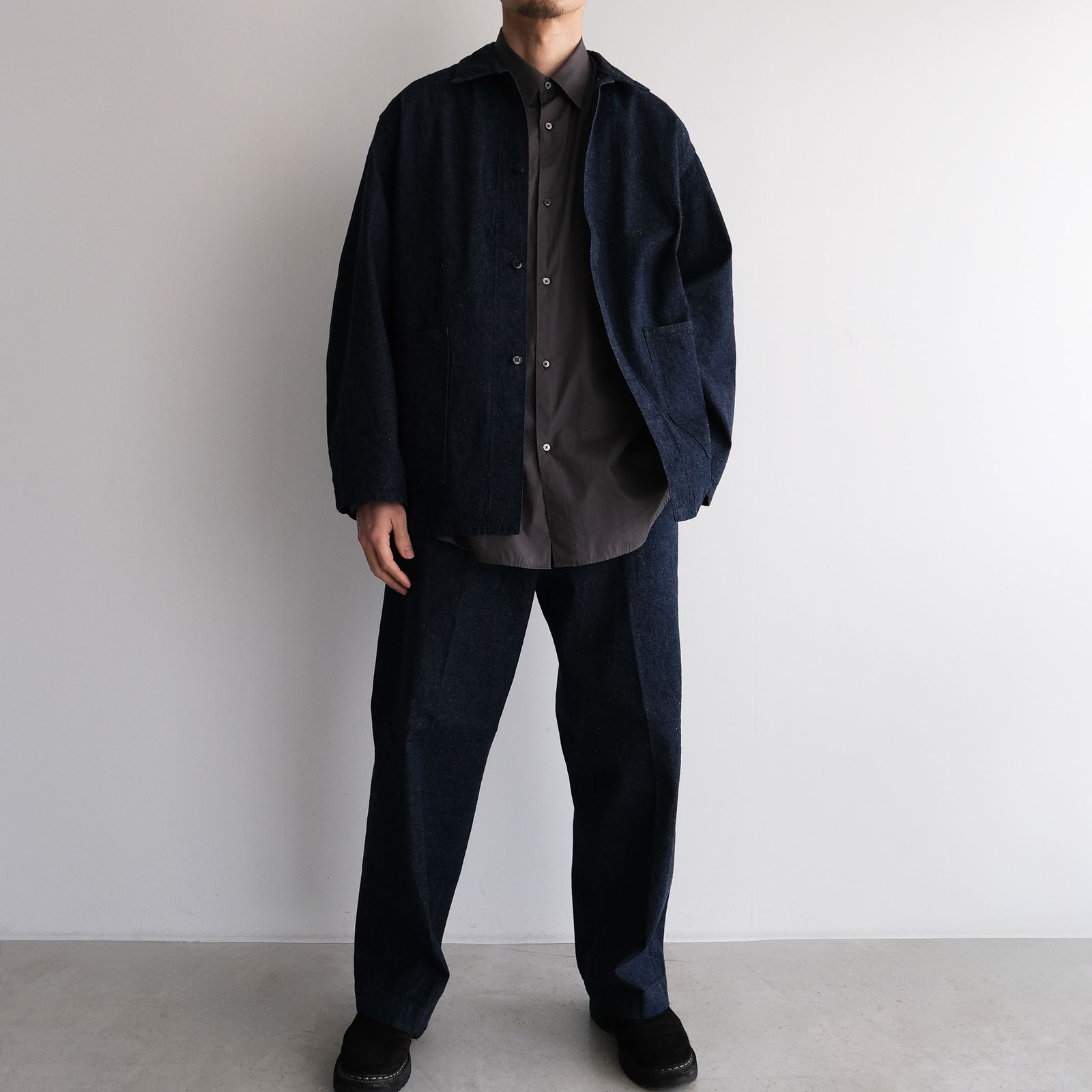 Broad L/S Oversized Regular Collar Shirt -シャツ-（C.Gray / C.グレー）GM261-50001B