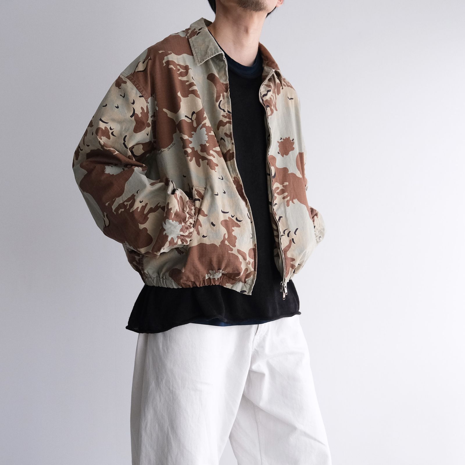 Camo Flower Blouson -ジャケット-（Beige / ベージュ）