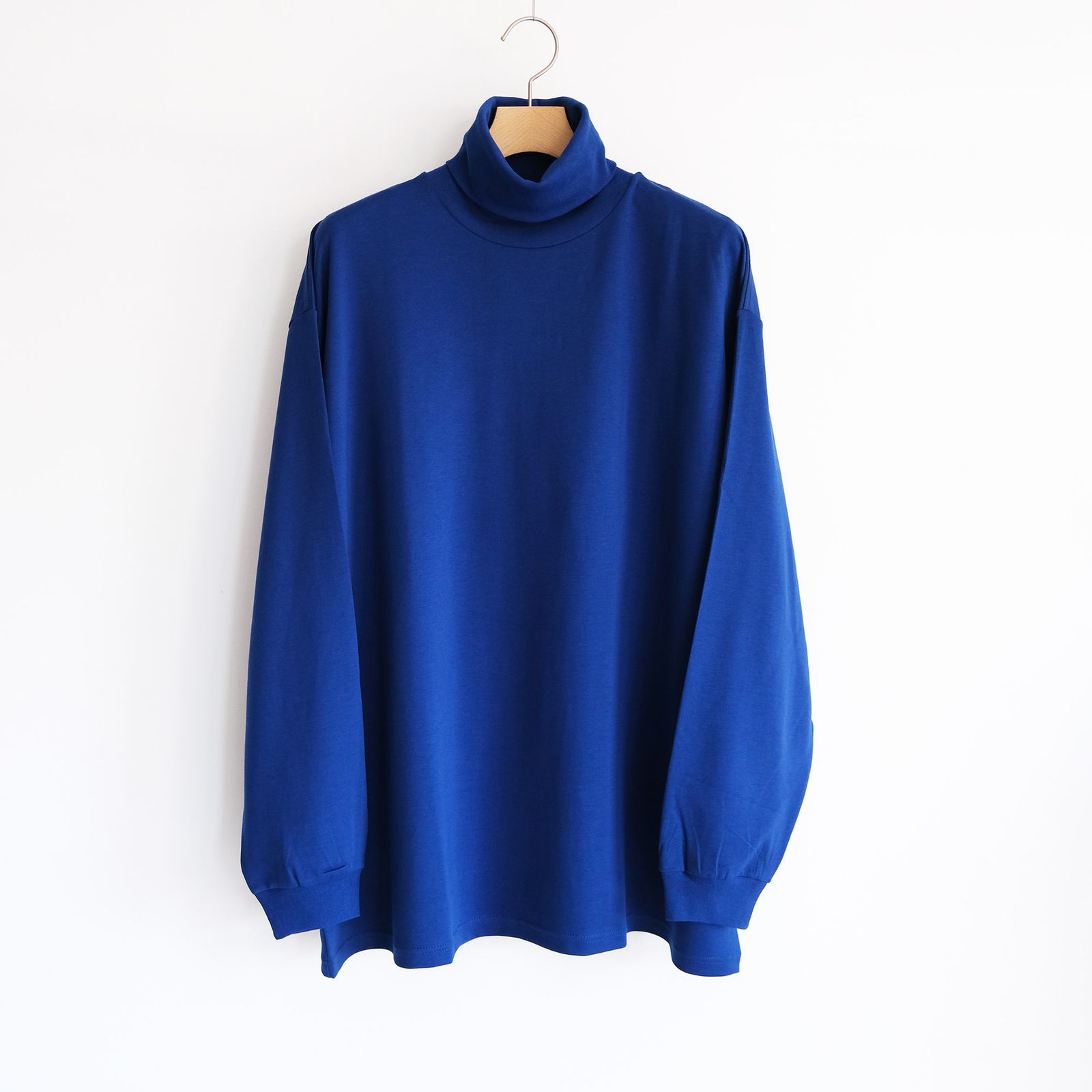 Brushed Mockrody High Neck L/S Tee -Tシャツ-（Blue / ブルー）