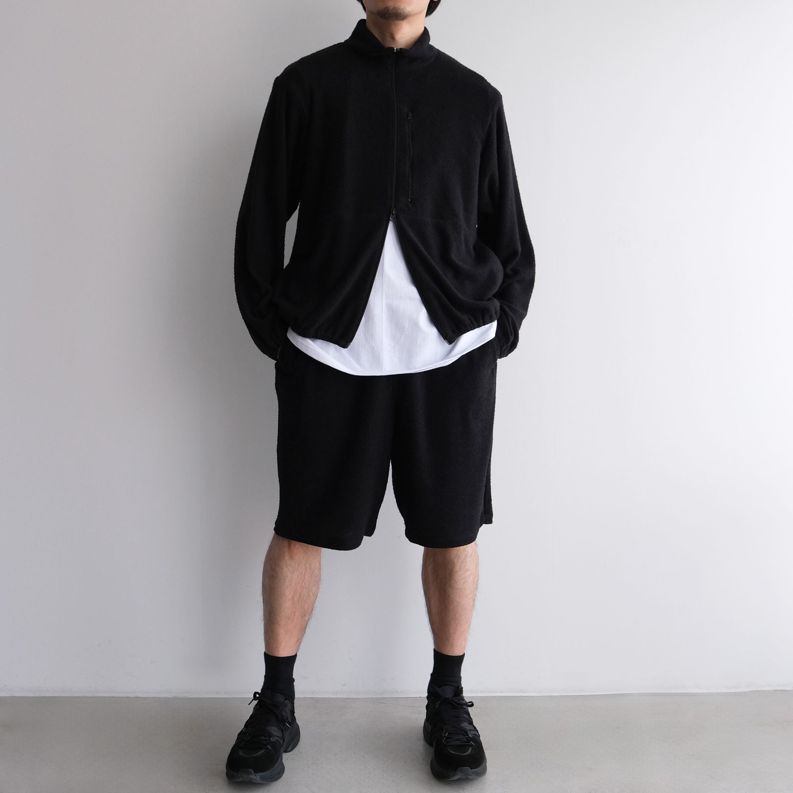 "towel Cloth Shorts Pants" -ショーツ-（Black / ブラック）