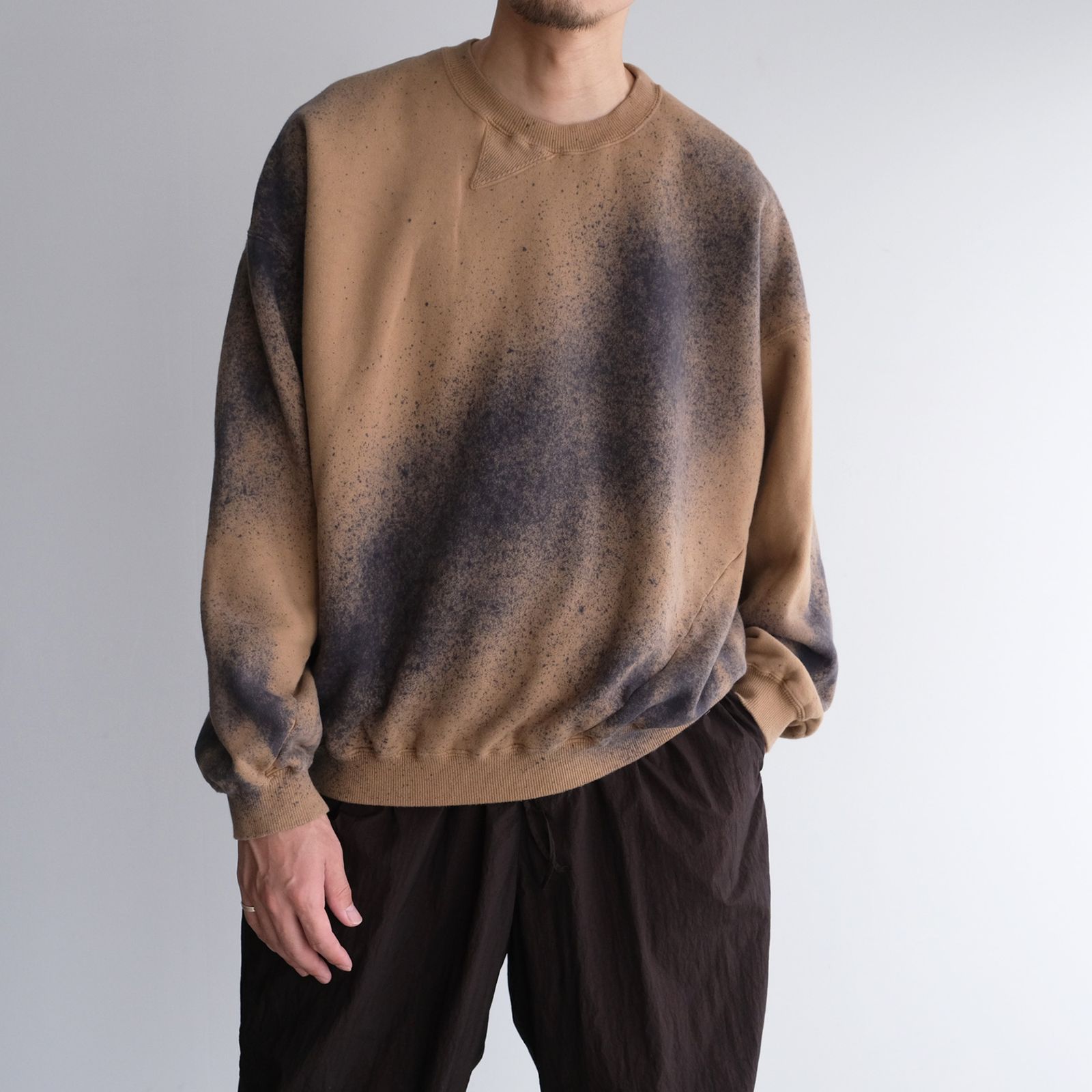 NOMA t.d. - Hand Dyed Twist Sweat -スウェット-（Beige / ベージュ） | STACK STORE