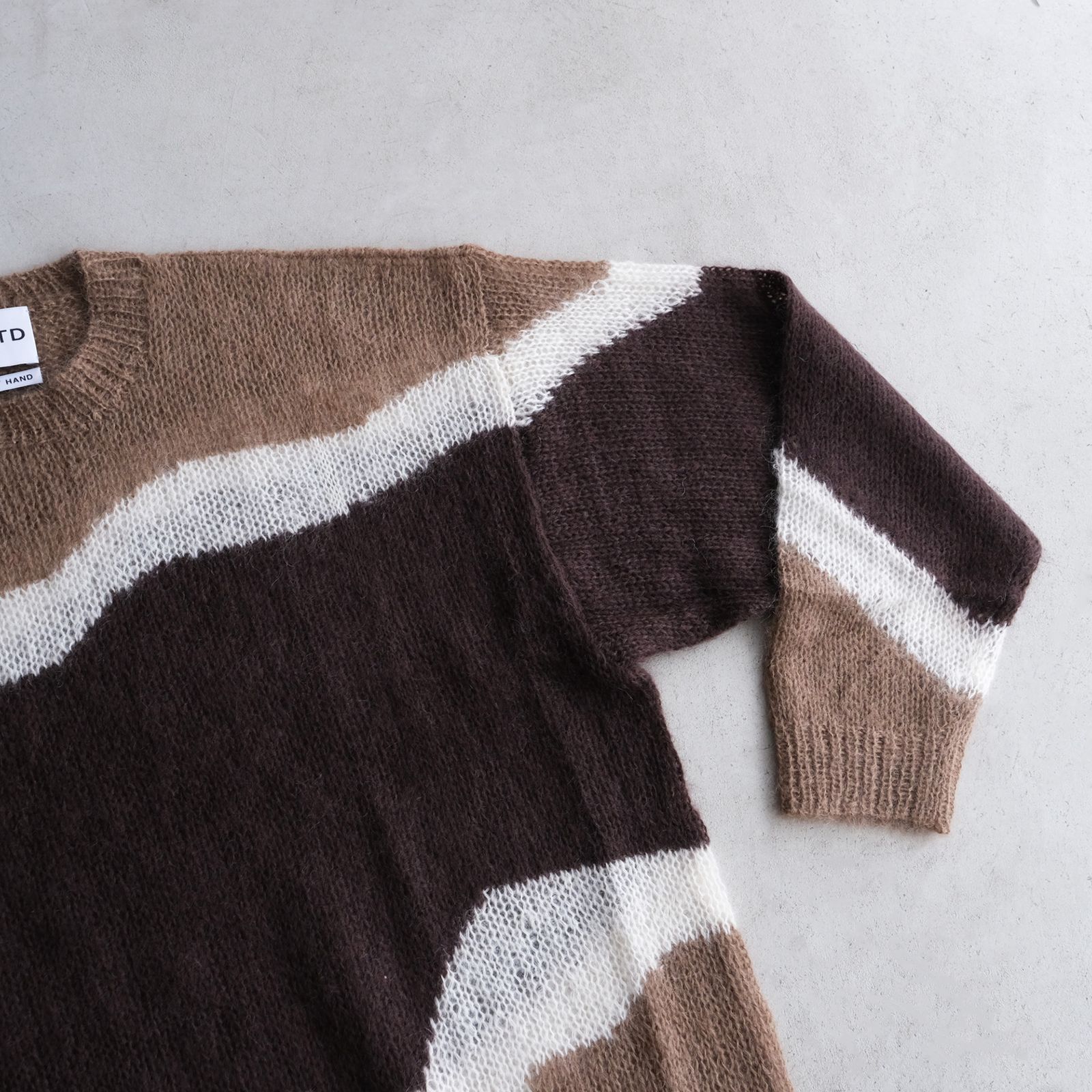 Hand Knitted Mohair Sweater -ニット-（Brown / ブラウン）