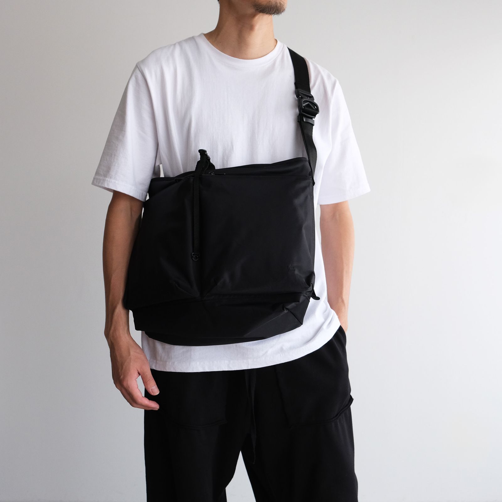 Recycle Twill Courier Shoulder -バッグ-（Black / ブラック）