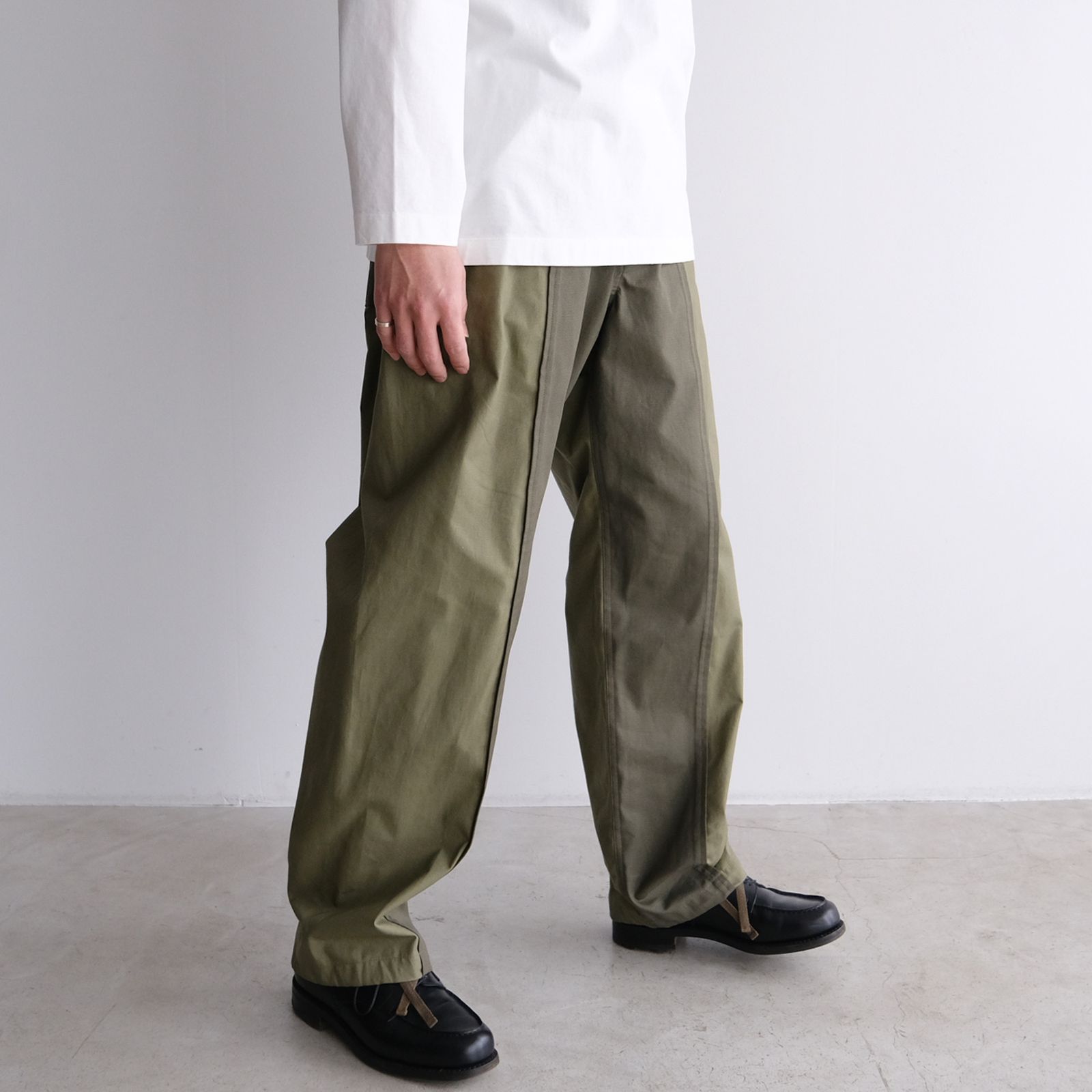 『Blocked Work Pants』-パンツ-（Olive / オリーブ）
