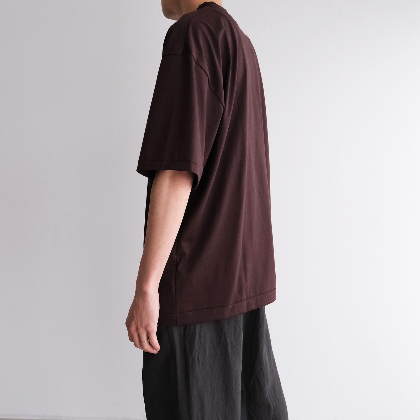 Suvin 60/2 Oversized T-Shirt -Tシャツ-（Burgundy / バーガンディ）