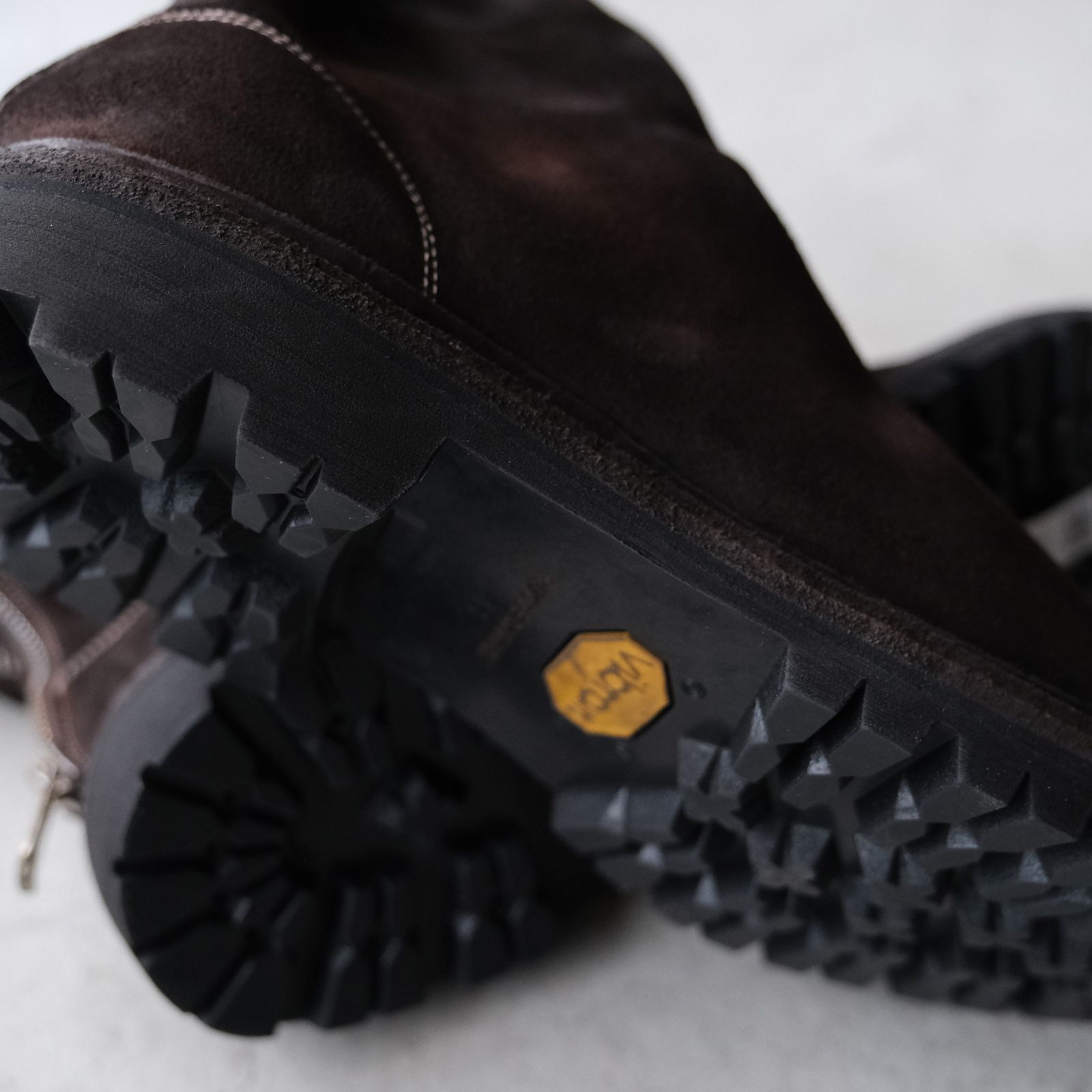 796V_N Calf Reverse Shoes Back Zip Boot -ブーツ-（Brown / ブラウン）