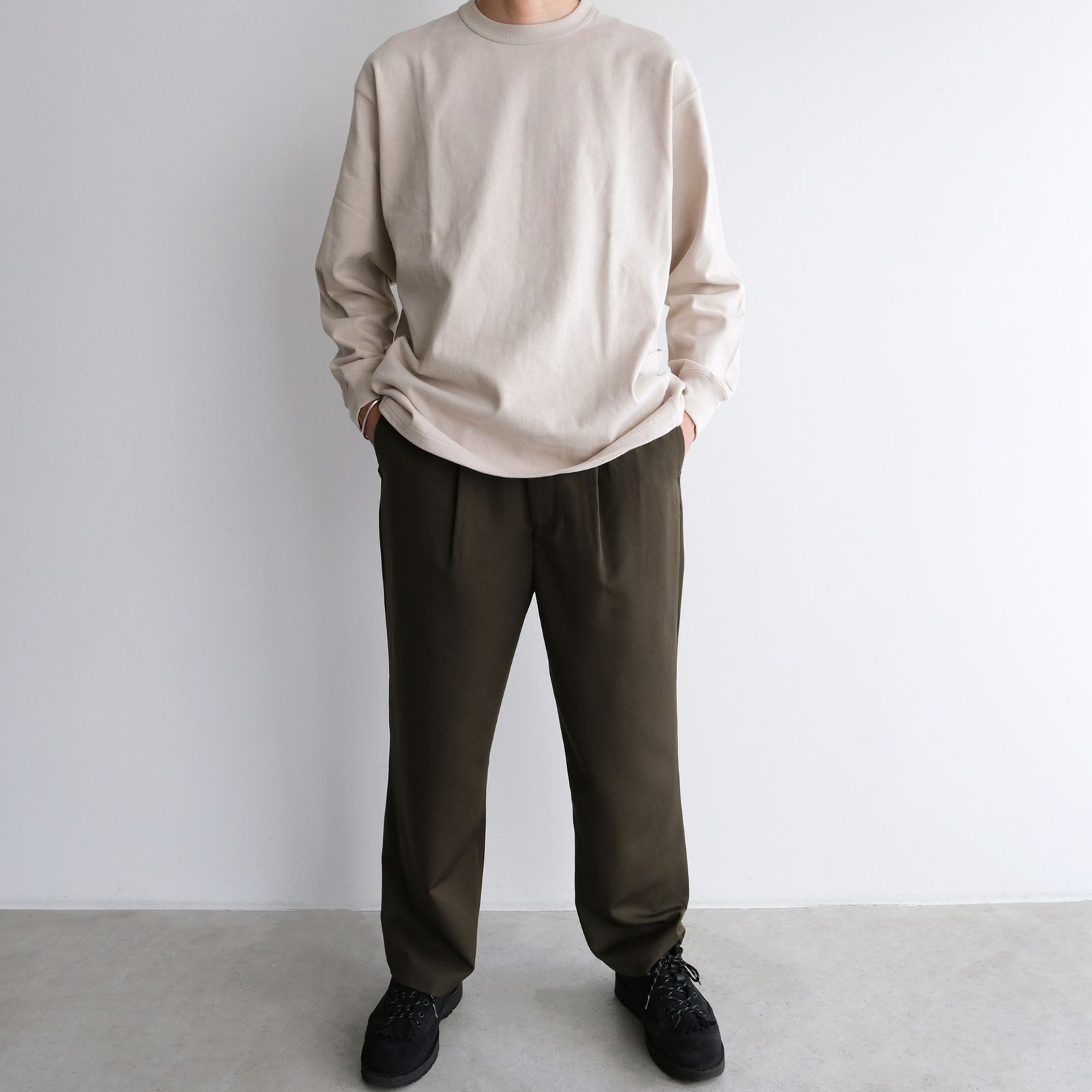 カキモトユキさんLRパンツ LR pants coordinate!」 イエロー×ライトグレー😊 カキモトユキ