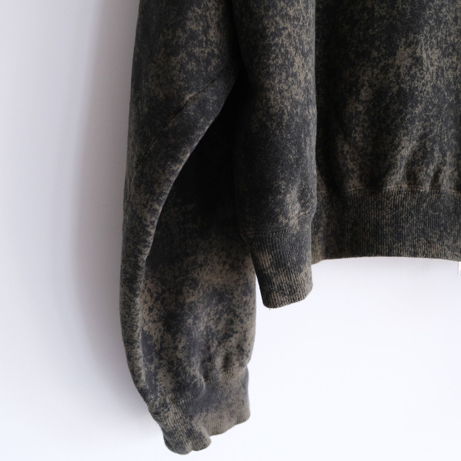 Hand Dye Twist Parka -パーカー-（Olive×Black / オリーブ×ブラック）