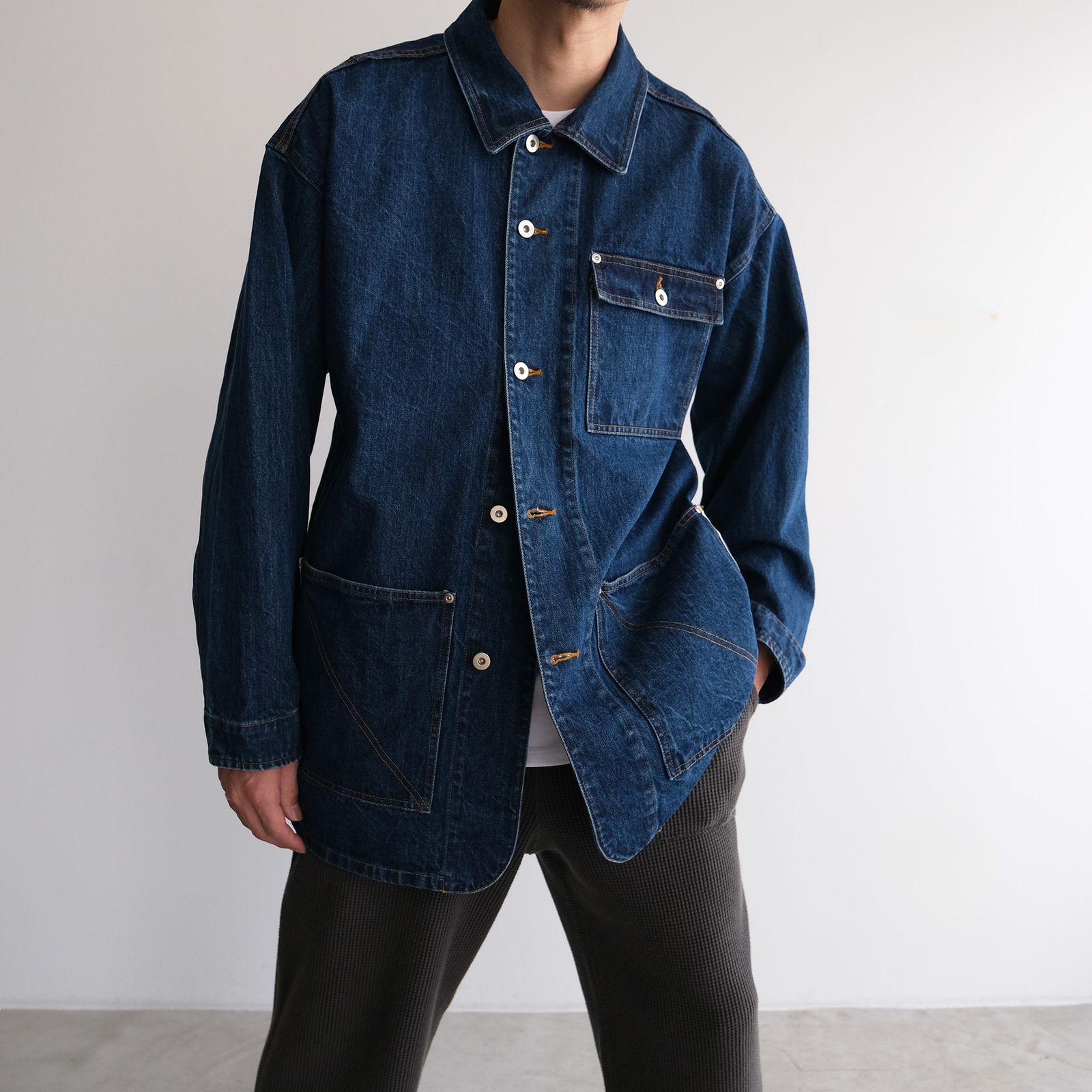 Denim Coverall Jacket -ジャケット-（Indigo / インディゴ）