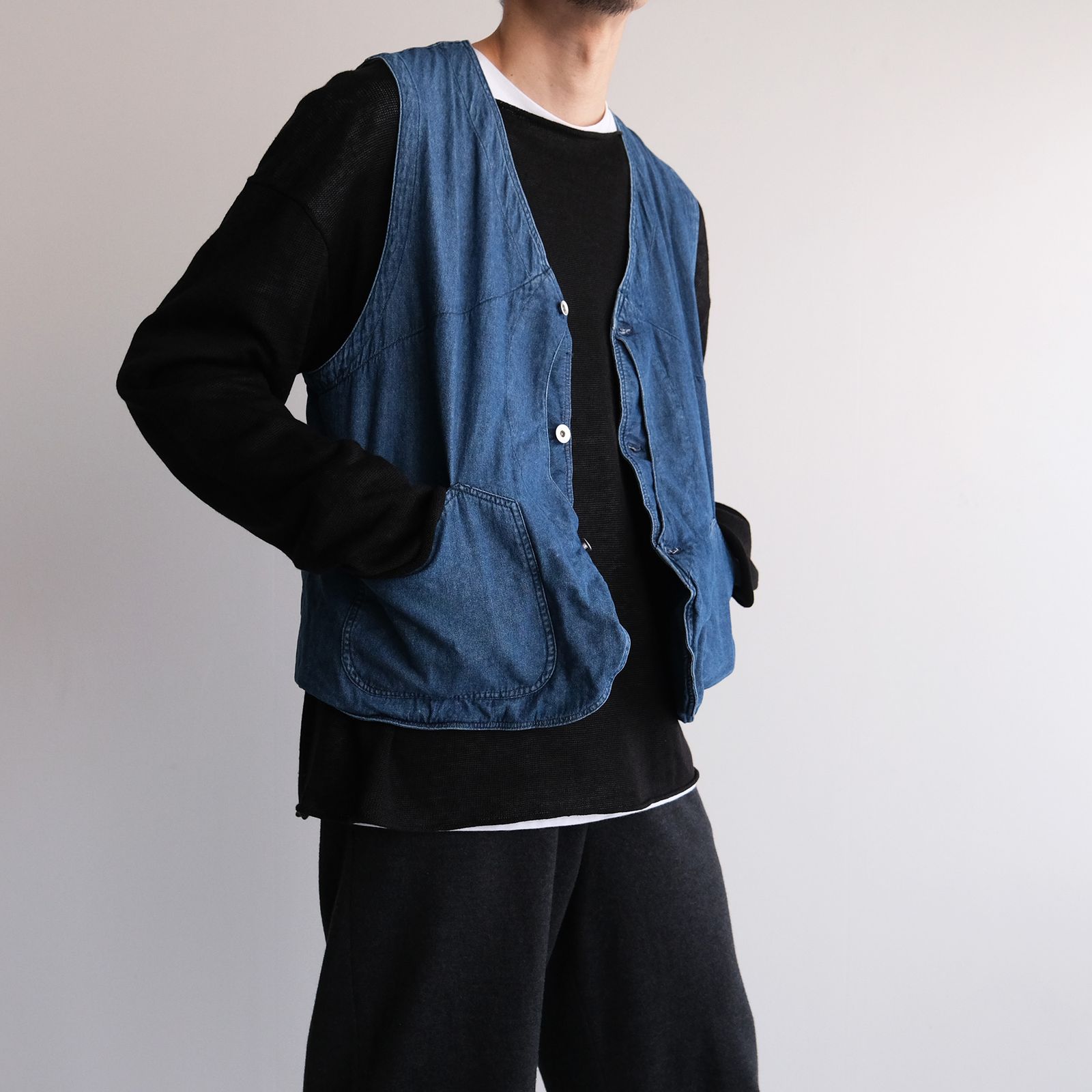 Denim Hunting Vest -ベスト-（Blue / ブルー）