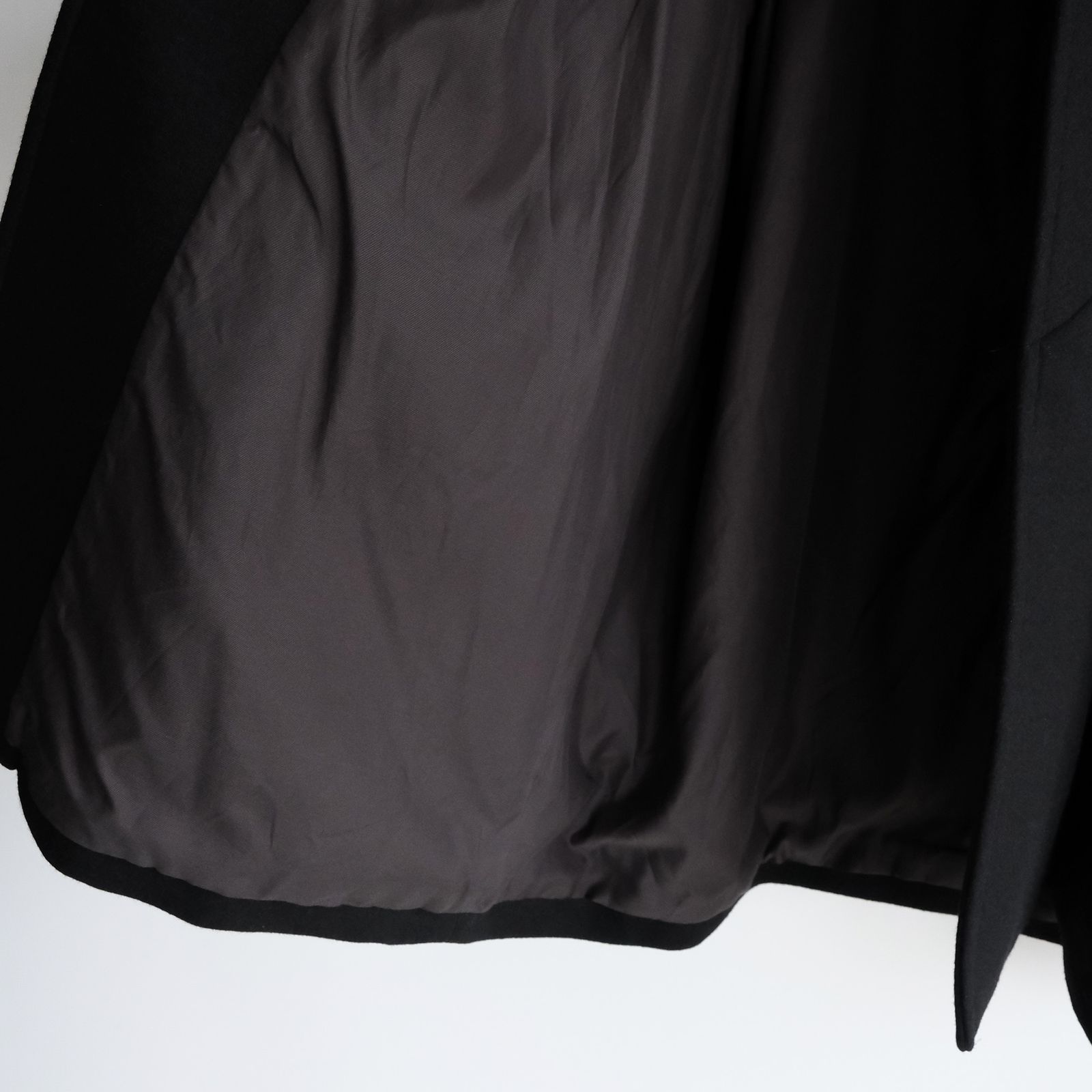 Light Melton Oversized Coat -コート-（Black / ブラック）GU263-10420B