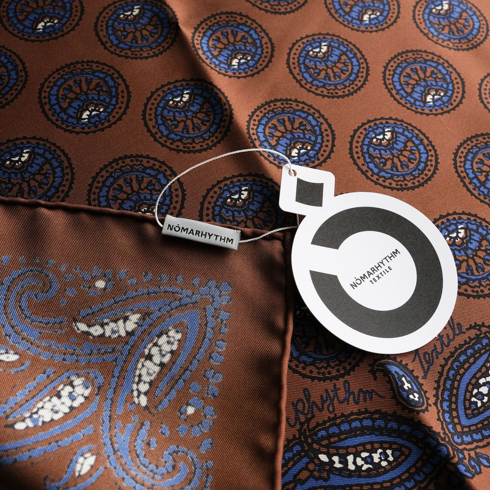 Paisley Silk Bandana Scarf -スカーフ-（Brown / ブラウン）