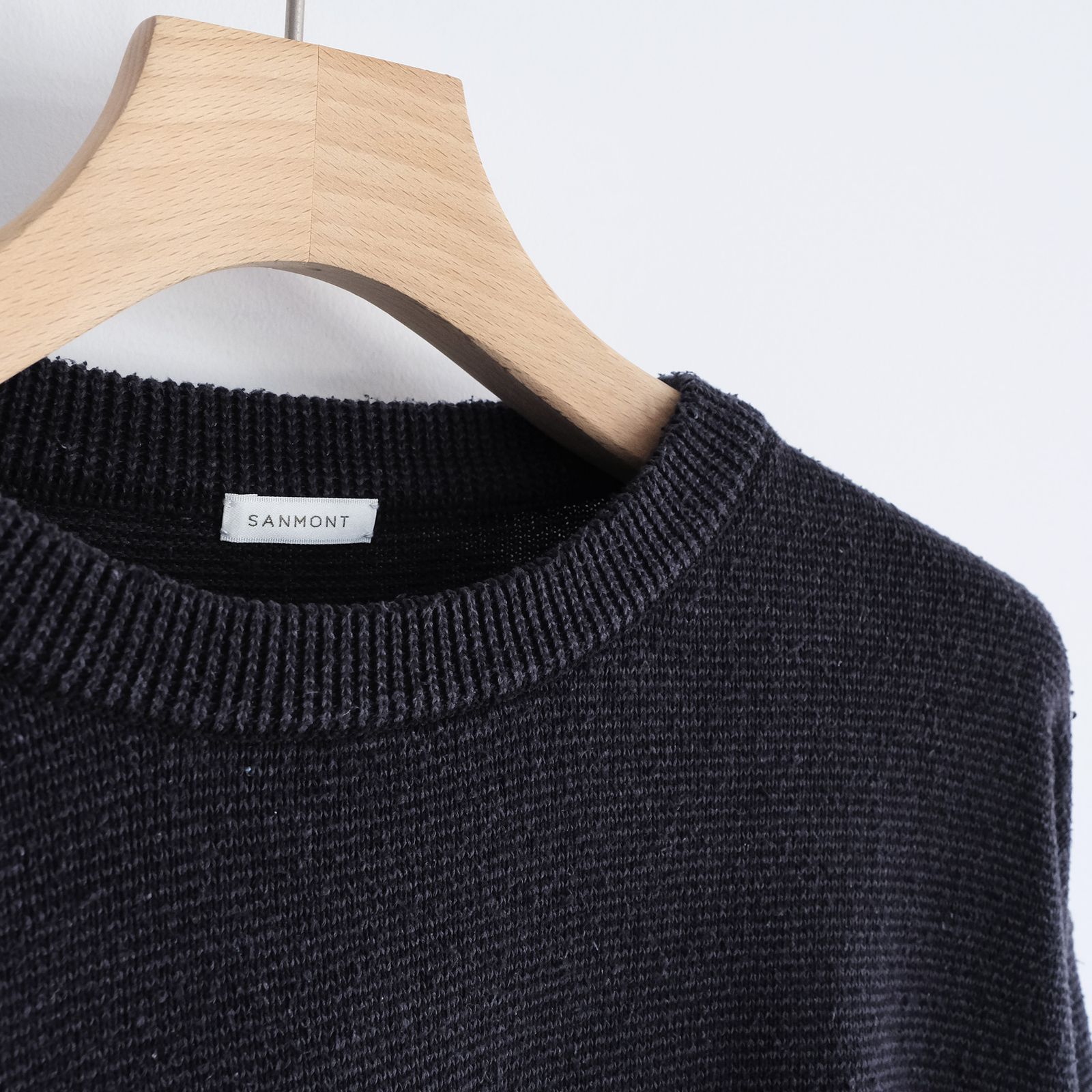 Silk Knit L/S Crew Neck -ニット-（Dark Navy / ダークネイビー）