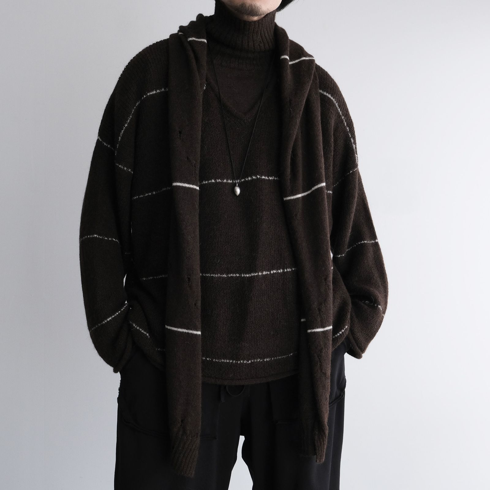 Turtleneck Sweater -ニット-（Brown / ブラウン）