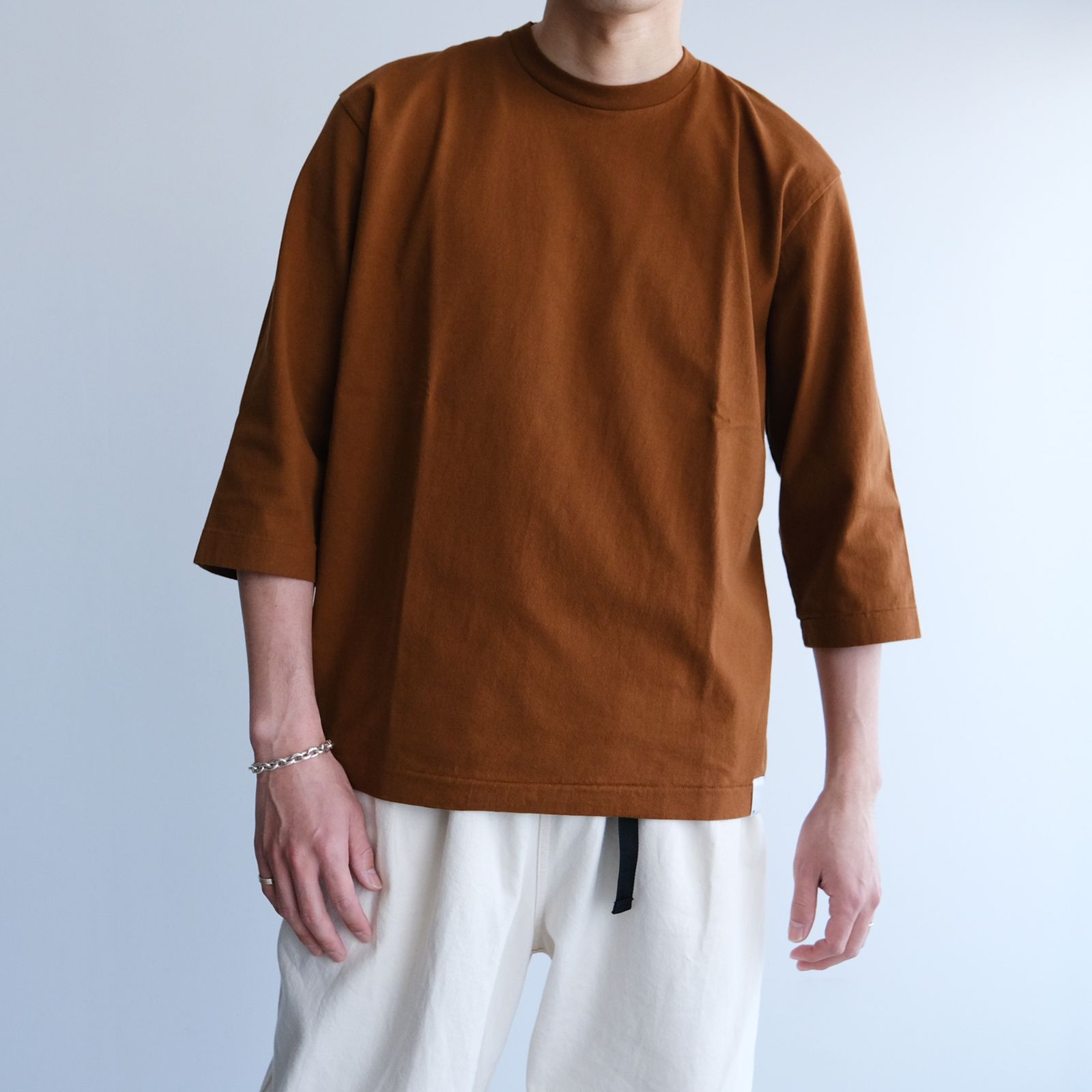 3/4 Sleeve Tube T-Shirt -Tシャツ-（Mocha Brown / モカブラウン）