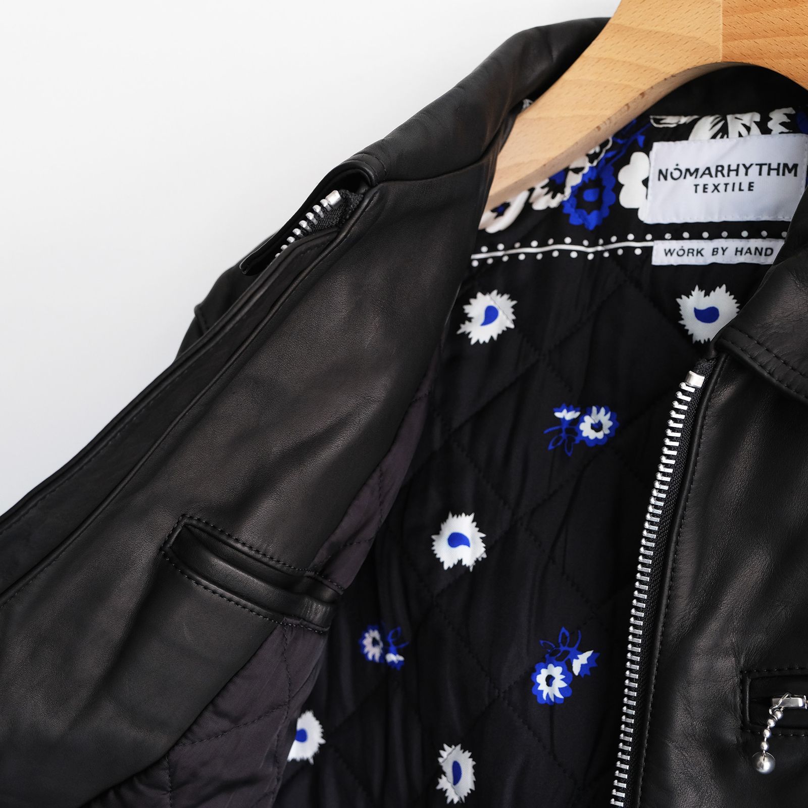Hand Dyed Studded Riders Jacket -ライダースジャケット-（Black / ブラック）