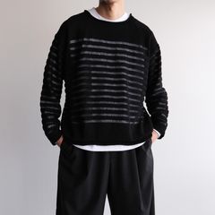 Panel Border Sweather -ニット-（Black / ブラック）