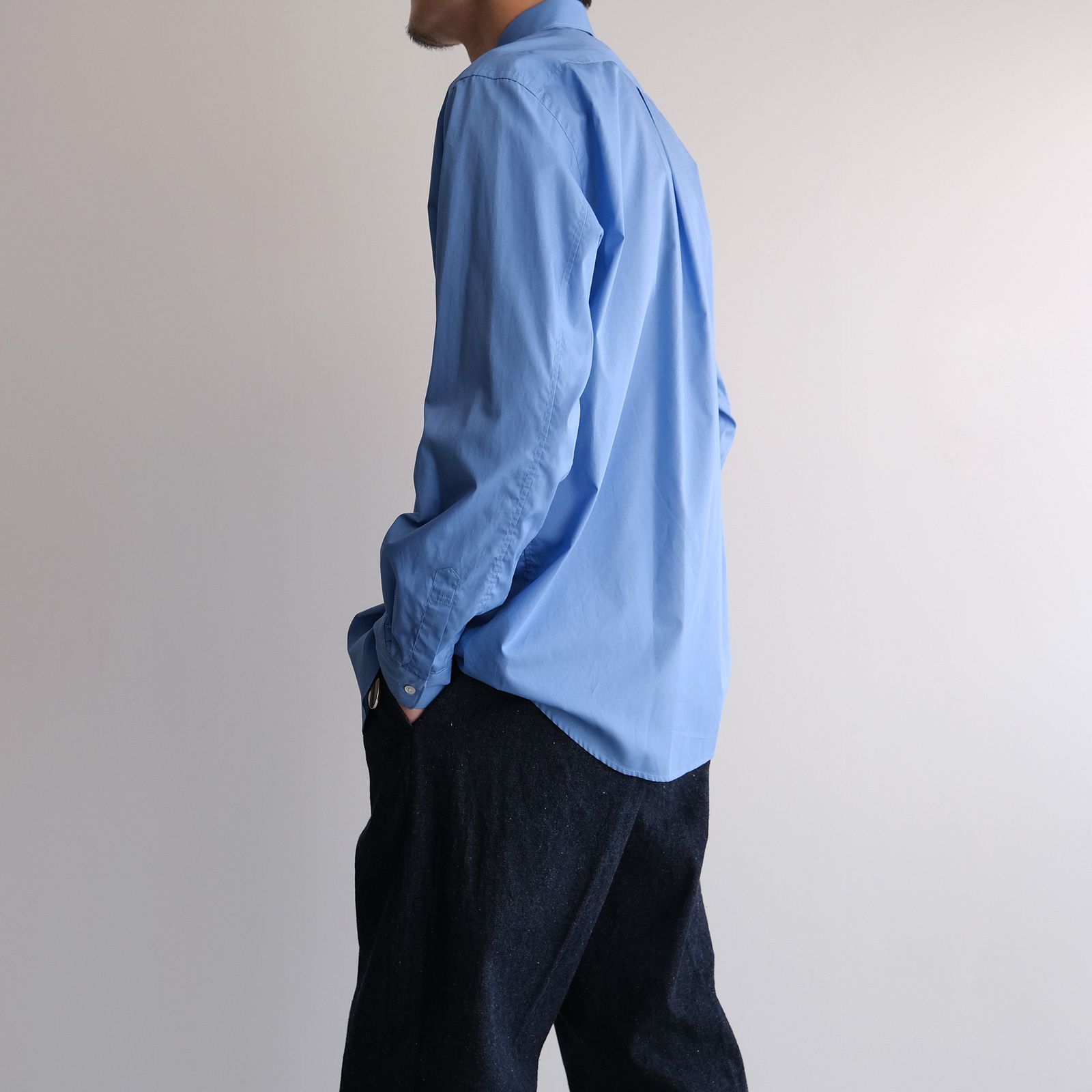 Broad Regular Collar Shirt -シャツ-（Blue / ブルー）GM261-50005B