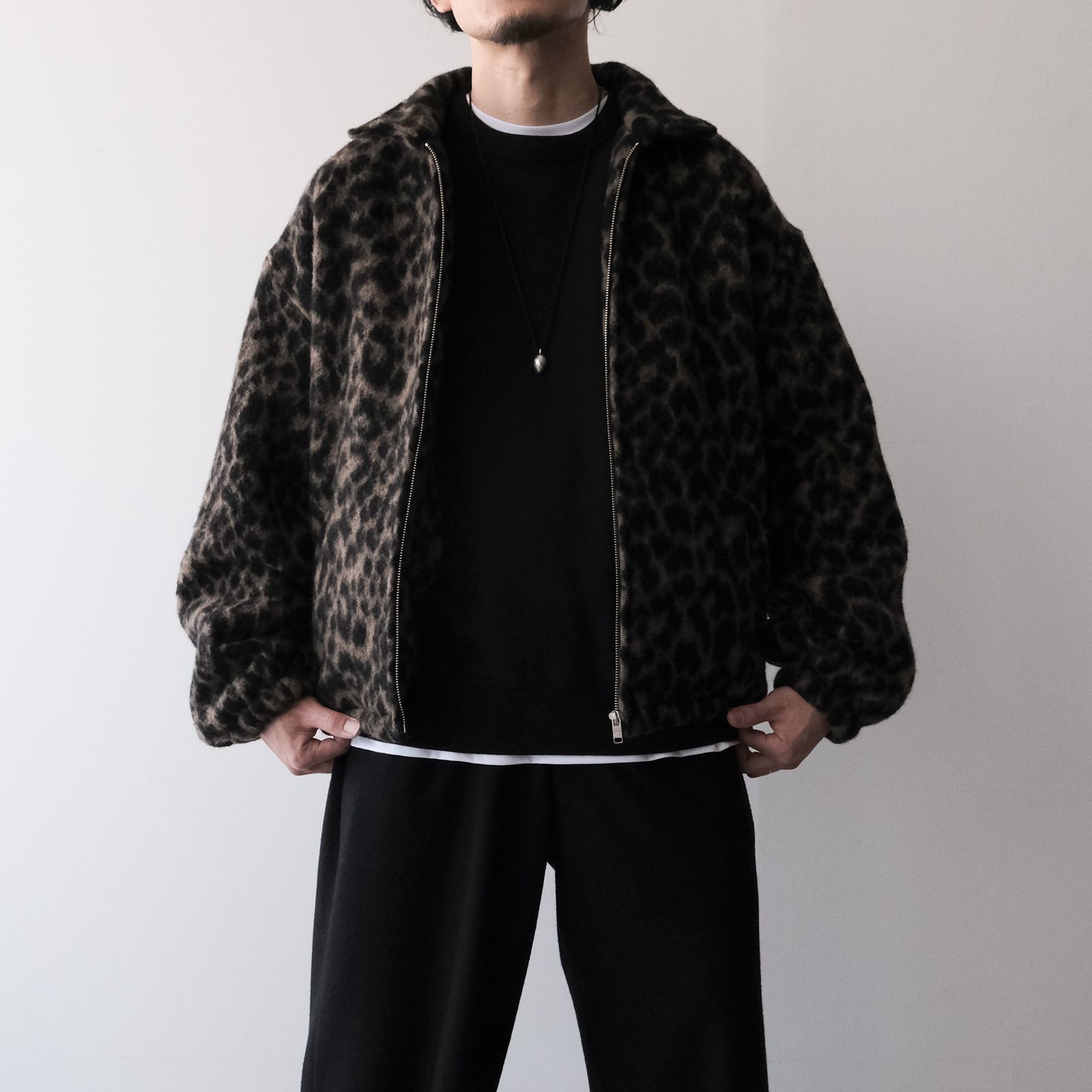 Leopard Blanket Blouson -ジャケット-（Brown / ブラウン）