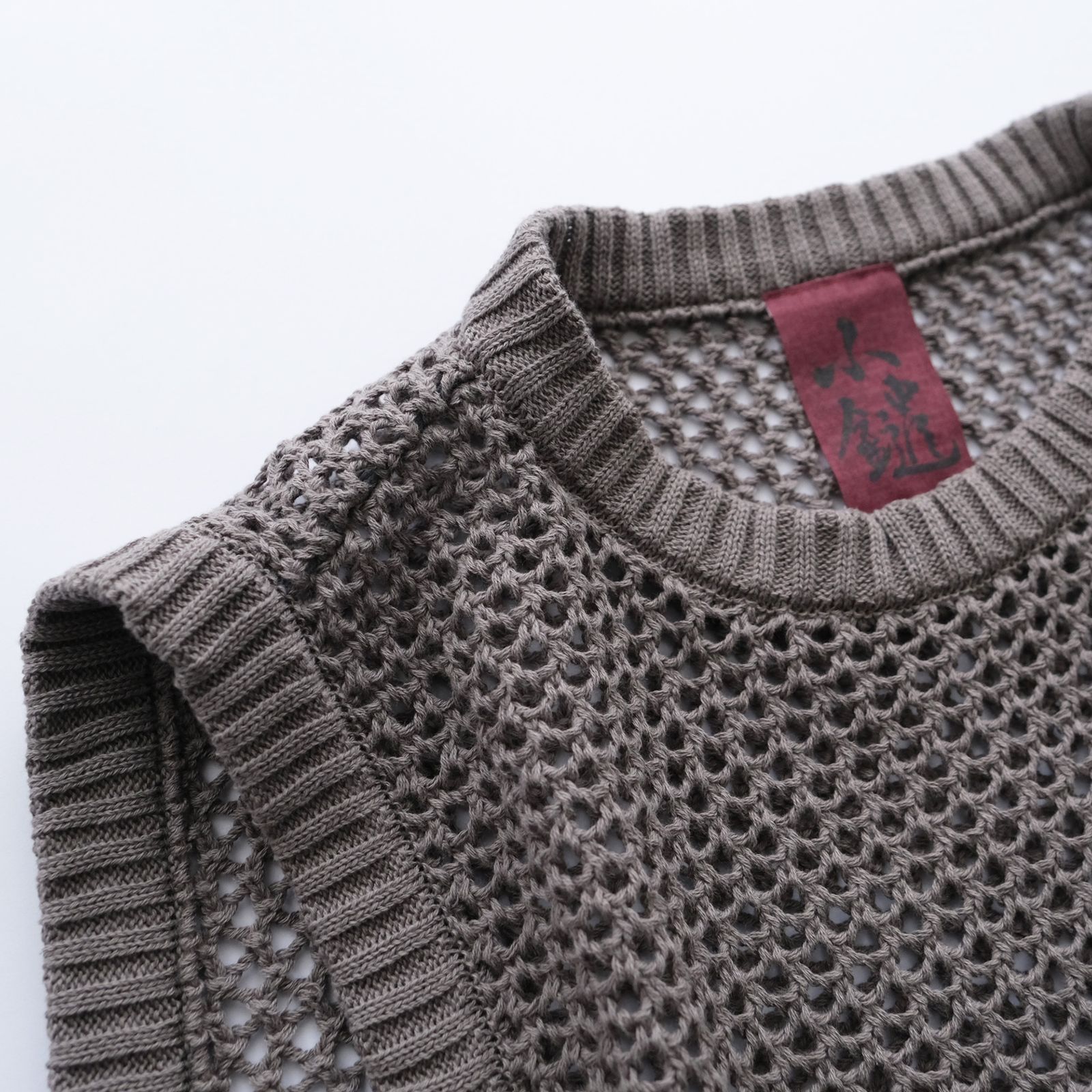 Mesh Knit Vest - ベスト -（Gray / グレー）