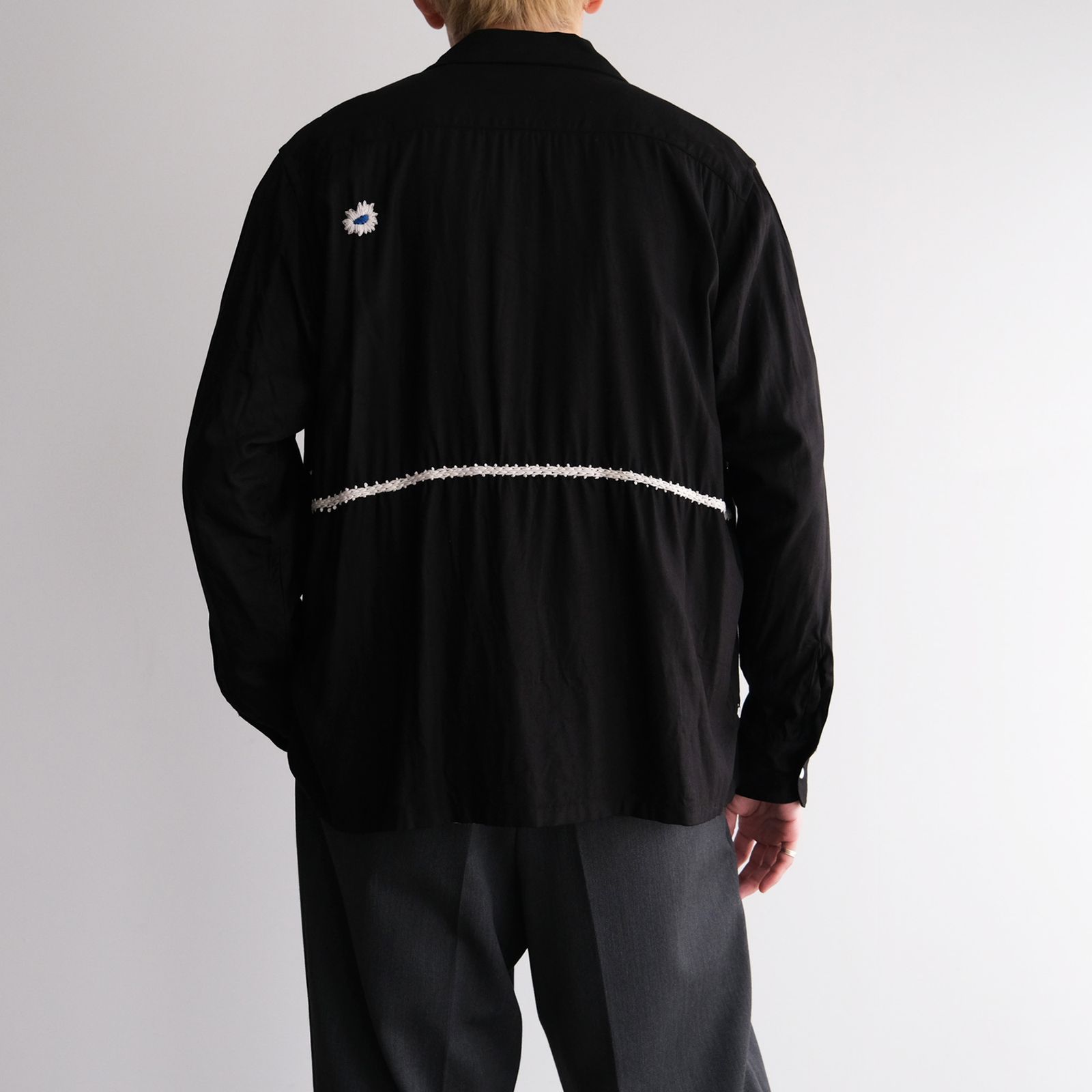 Bandana Hand Embroidery Shirt -シャツ-（Black / ブラック）
