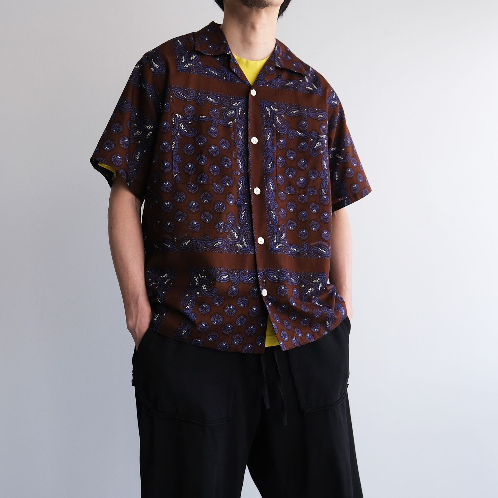 Paisley Summer Shirt -シャツ-（Brown / ブラウン）