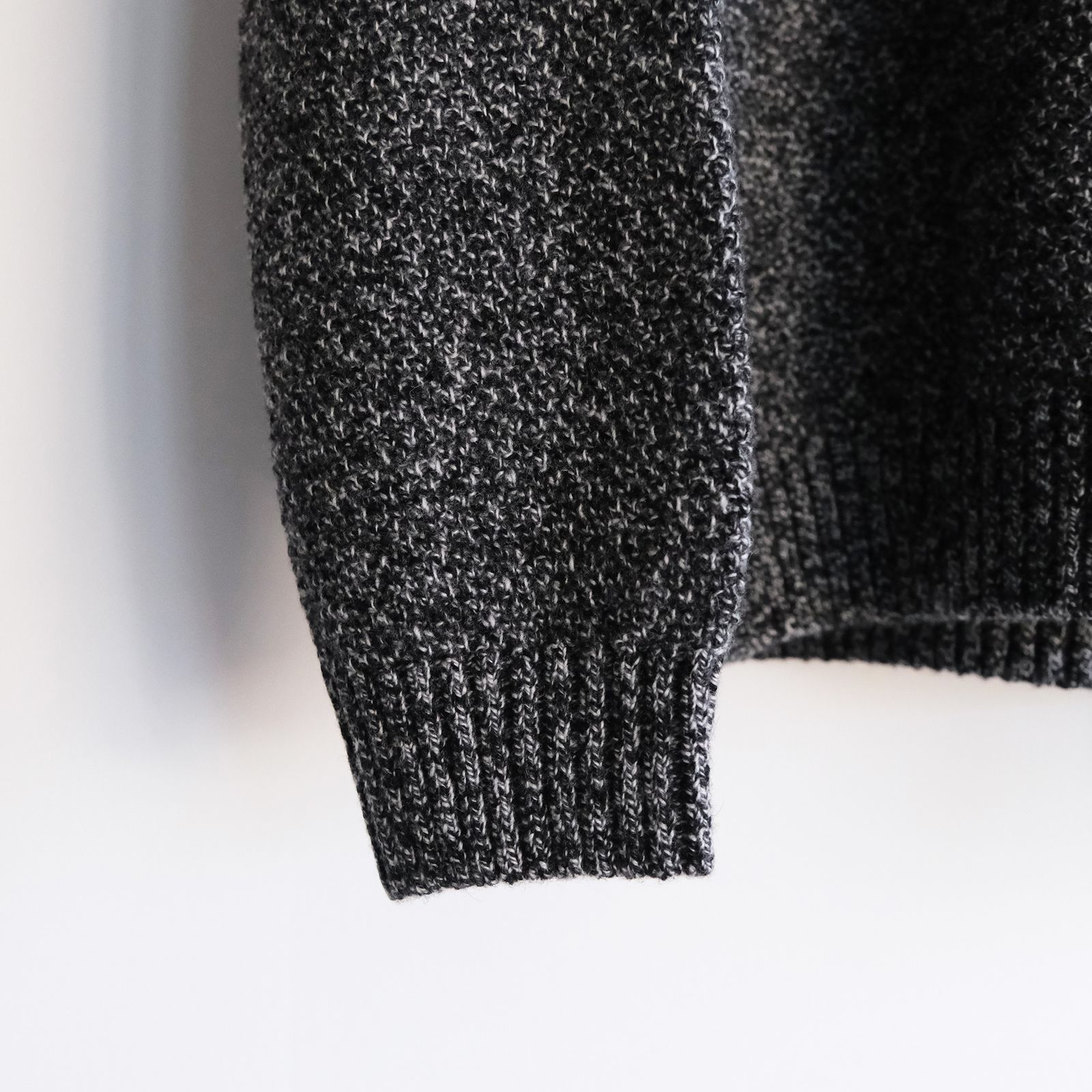 Lambs Wool Crewneck Sweater -ニット-（Charcoal Moku / チャコールモク）
