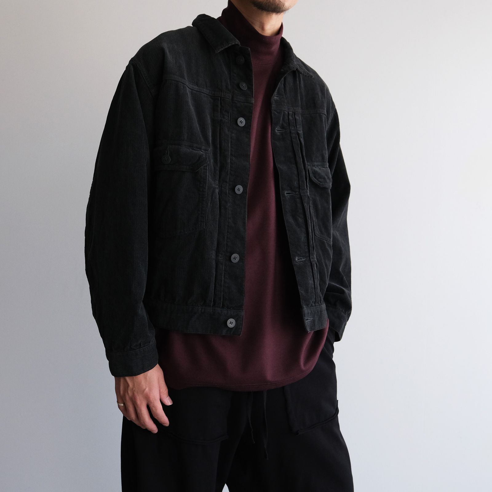 Merino Qualitee Turtle -Tシャツ-（Burgundy / バーガンディ）