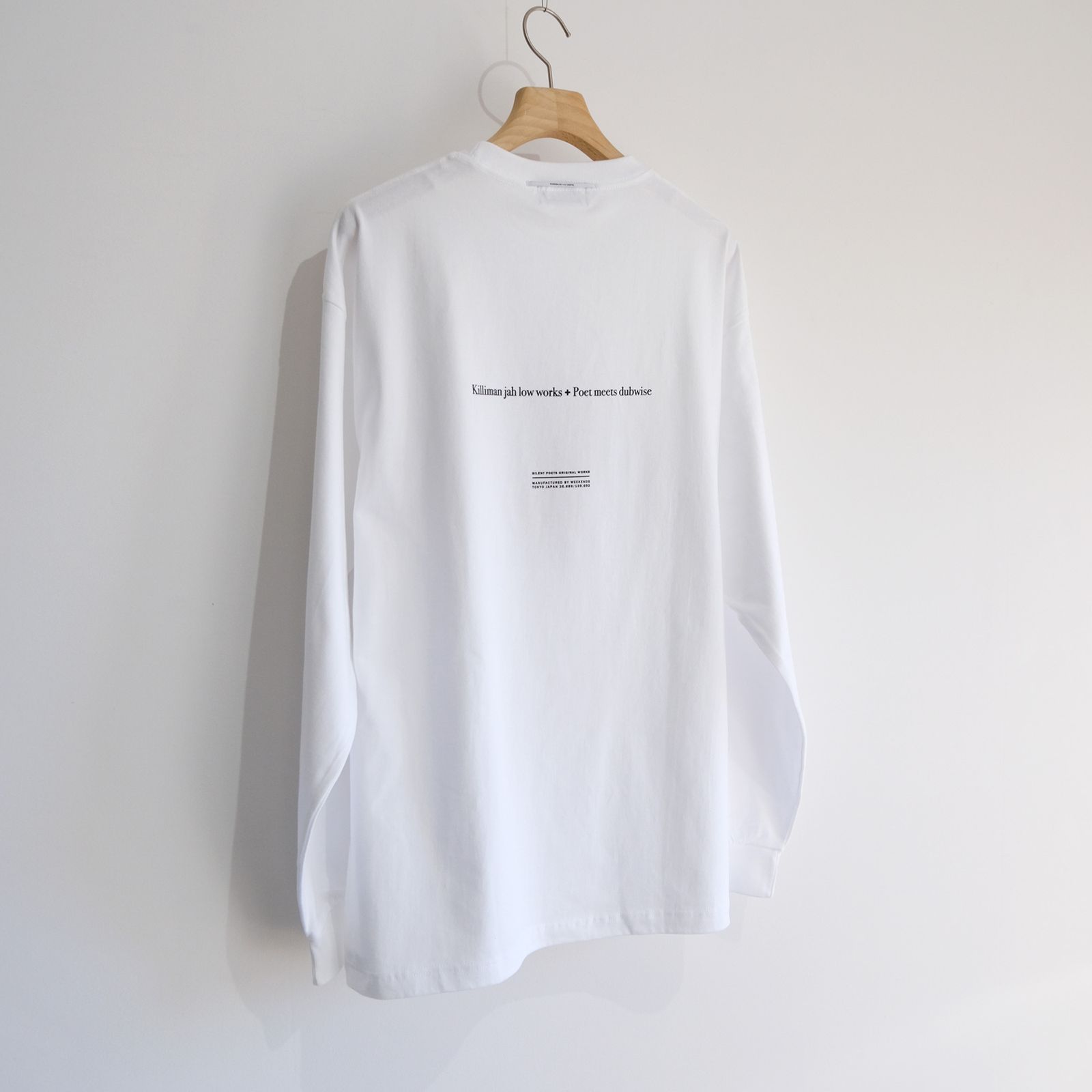 POET MEETS DUBWISE - Killiman Jah Low Works Collage 01 L/S Tee -Tシャツ-（White  / ホワイト） | STACK STORE