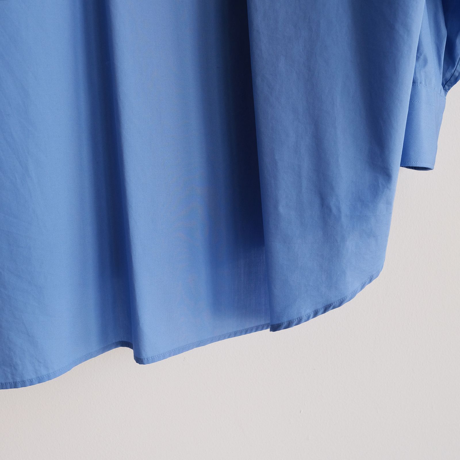 Broad L/S Oversized Regular Collar Shirt -シャツ-（Blue / ブルー）GM261-50001B